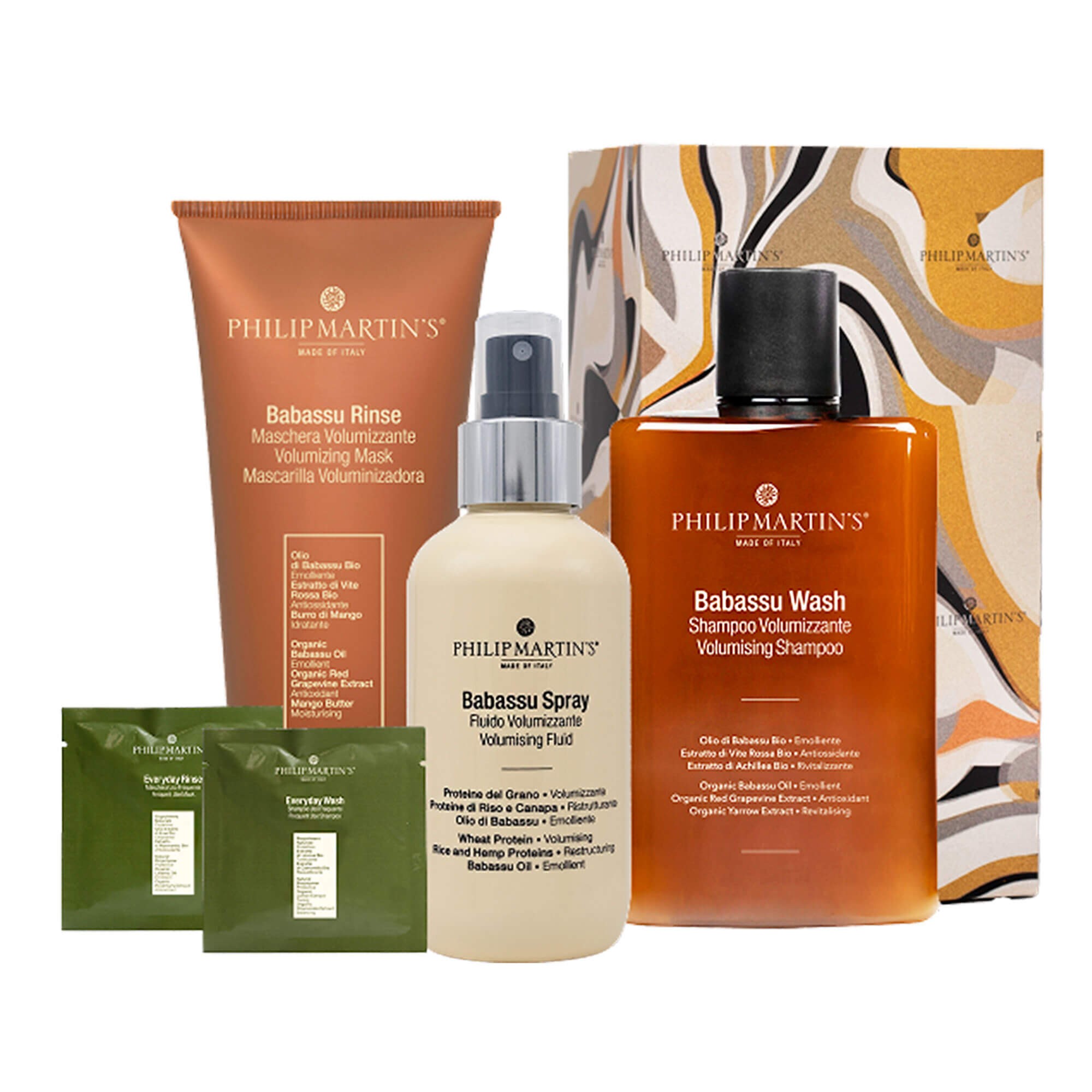 Philip Martin’s Рождественский подарочный набор для ритуала придания объема и плотности волосам