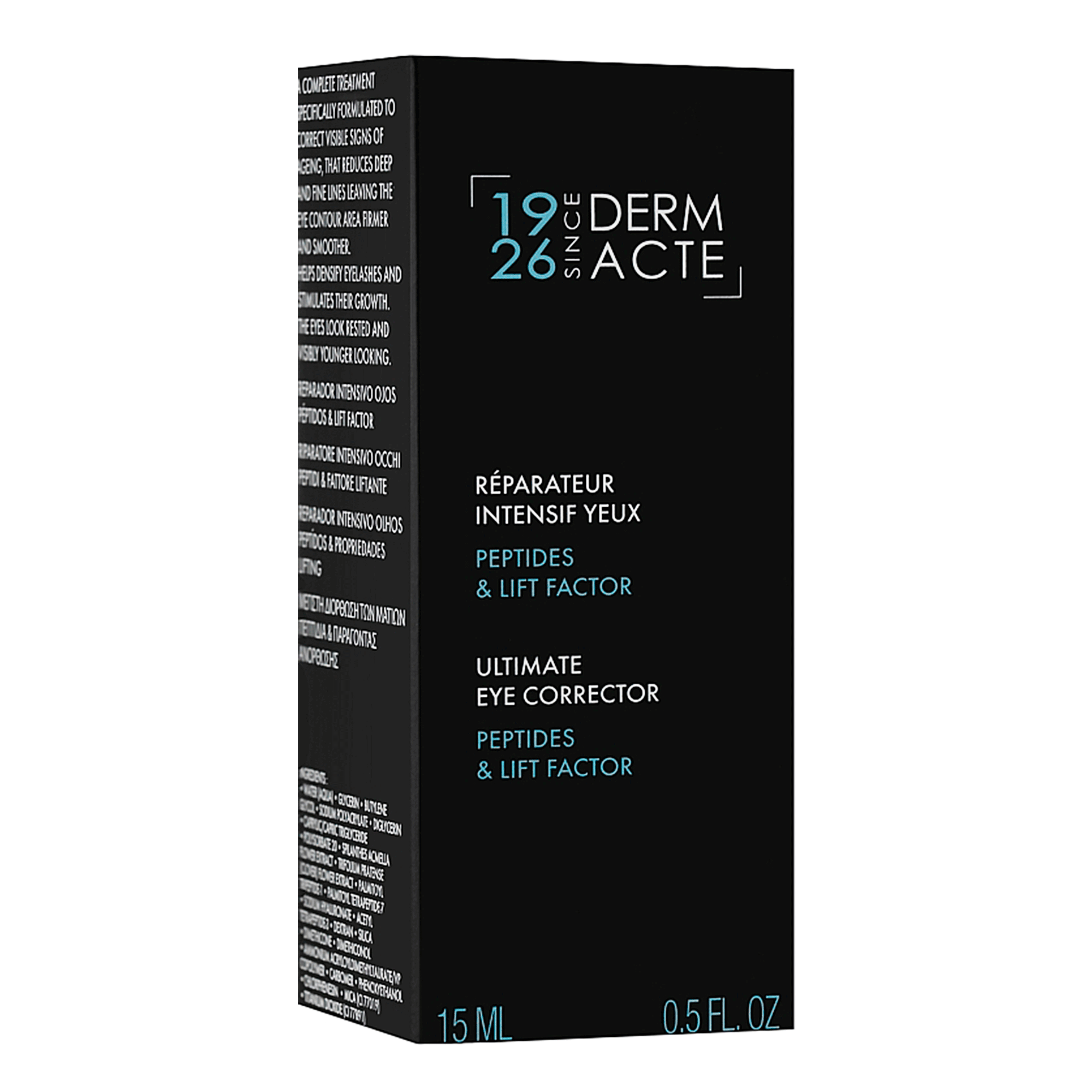 Коригувальний крем для зони навколо очей з пептидами Academie Derm Acte Ultimate Eye Corrector