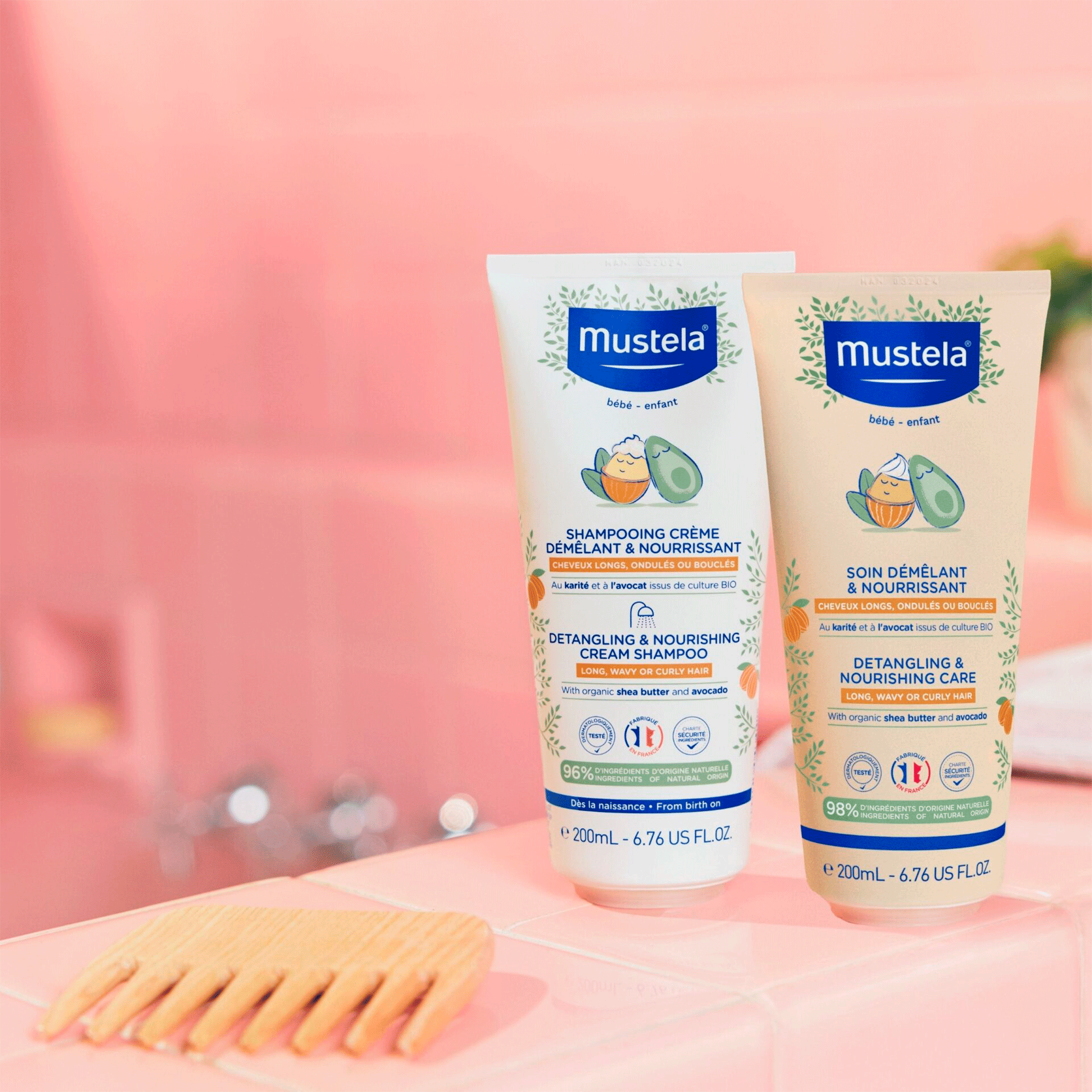 Питательный крем для распутывания волос Mustela Bebe Detangling & Nourishing Care