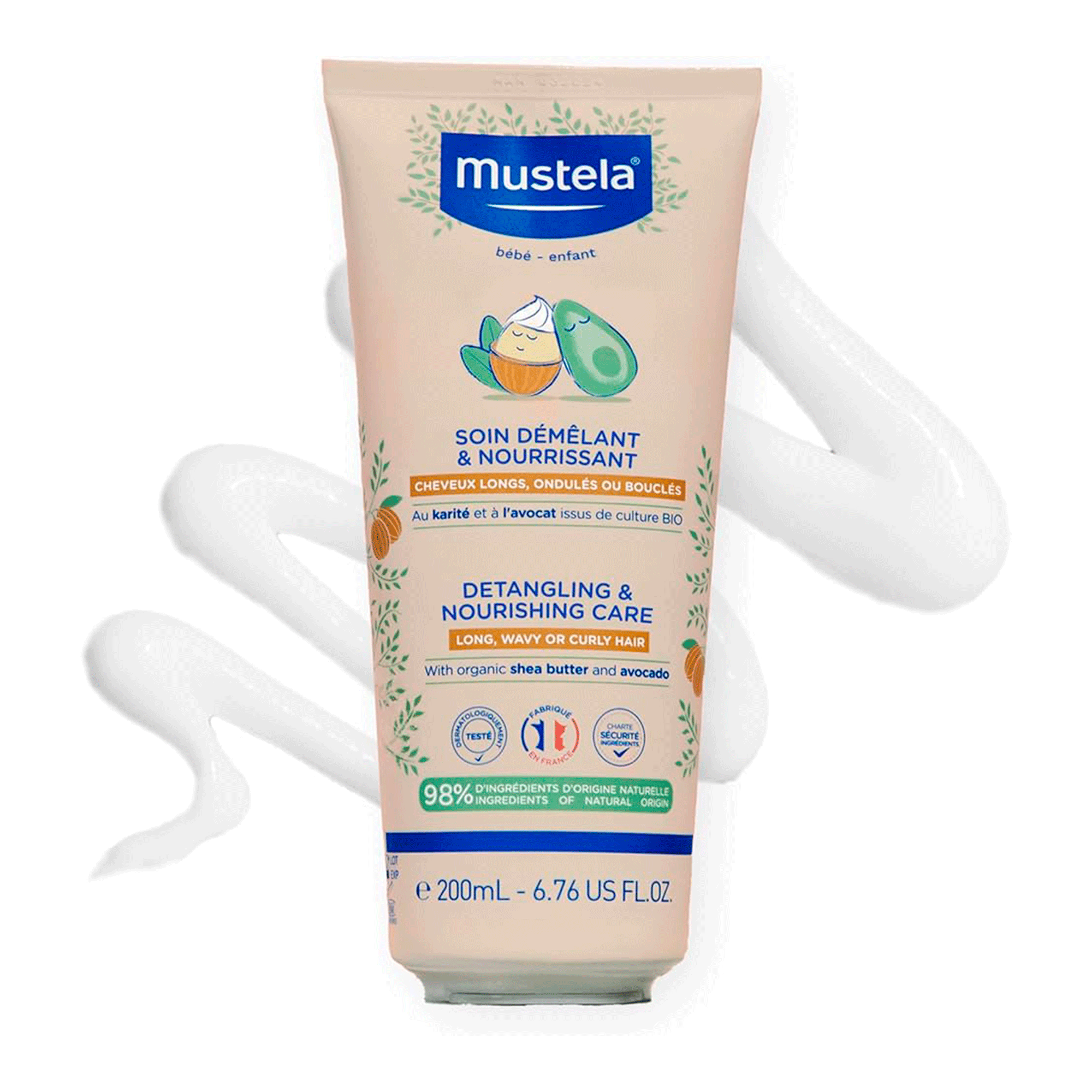 Питательный крем для распутывания волос Mustela Bebe Detangling & Nourishing Care