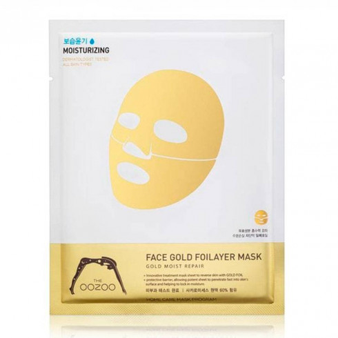 Маска для лица The OOZOO Face Gold Foilayer Mask