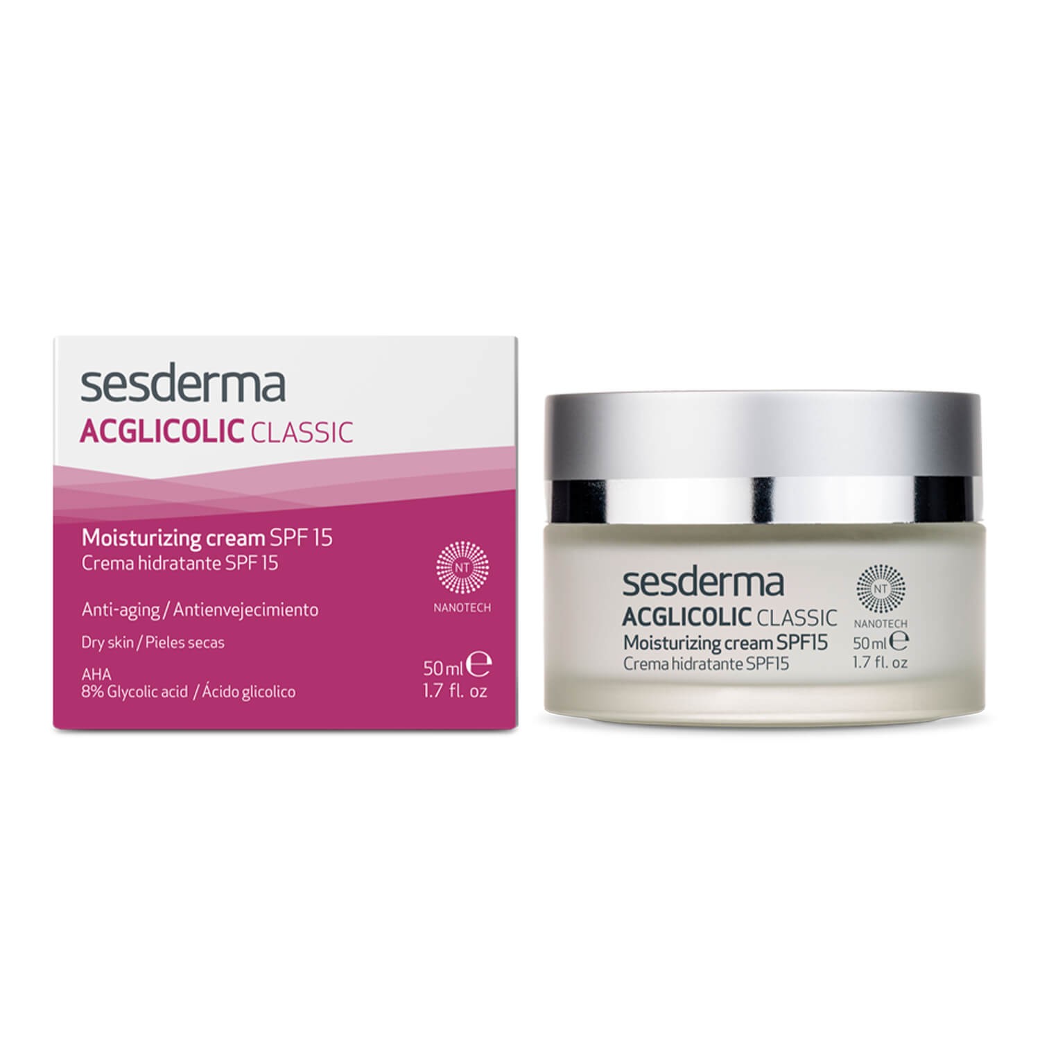 Sesderma Acglicolic Classic Moisturizing Cream SPF 15 цена