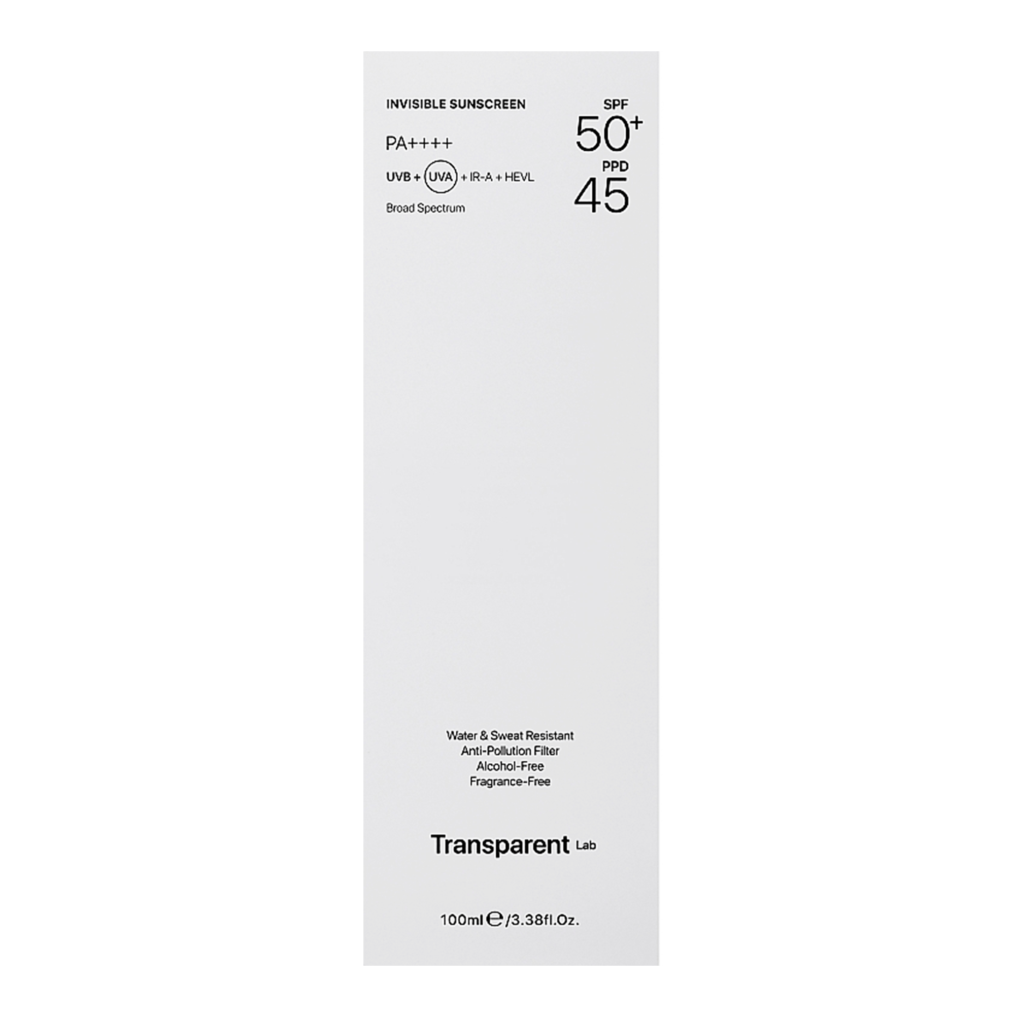 Невидимий сонцезахисний крем  Transparent Lab Invisible Sunscreen SPF50+