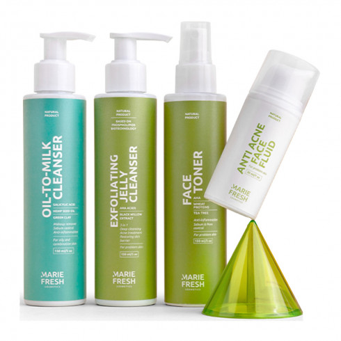 Набір Комплексний догляд за проблемною шкірою з гелем Marie Fresh Cosmetics Marie Fresh Cosmetics