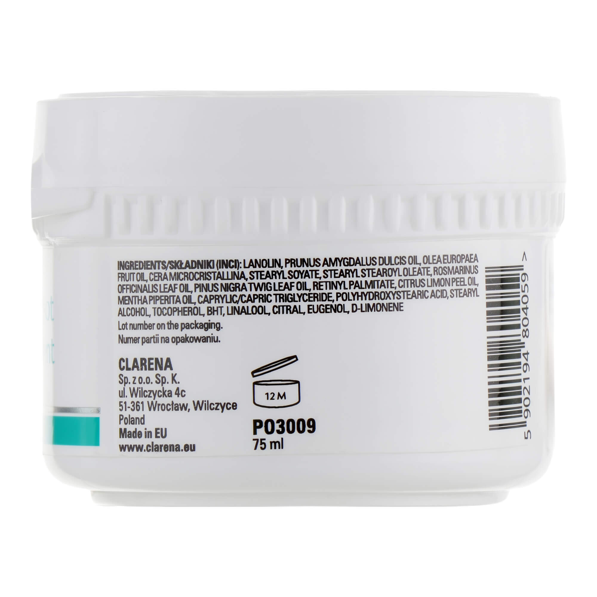 Мазь для ног с растительными смолами Clarena Podo Rich Foot Ointment