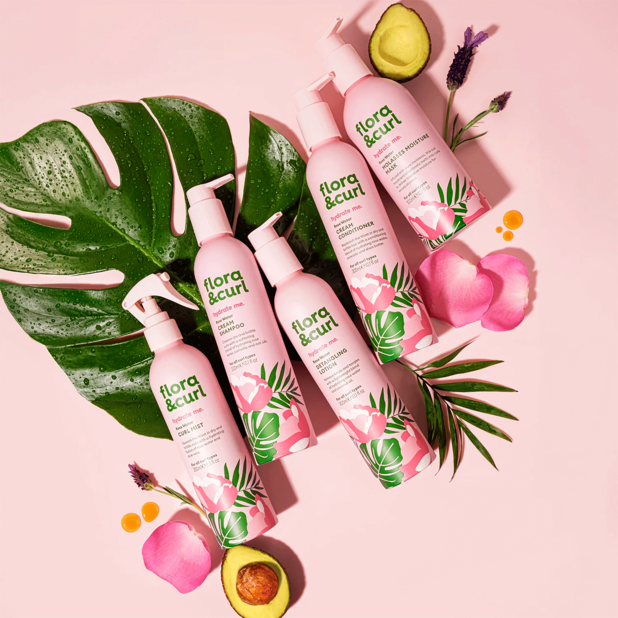 Мист для вьющихся волос Flora Curl Rose Water Curl Mist