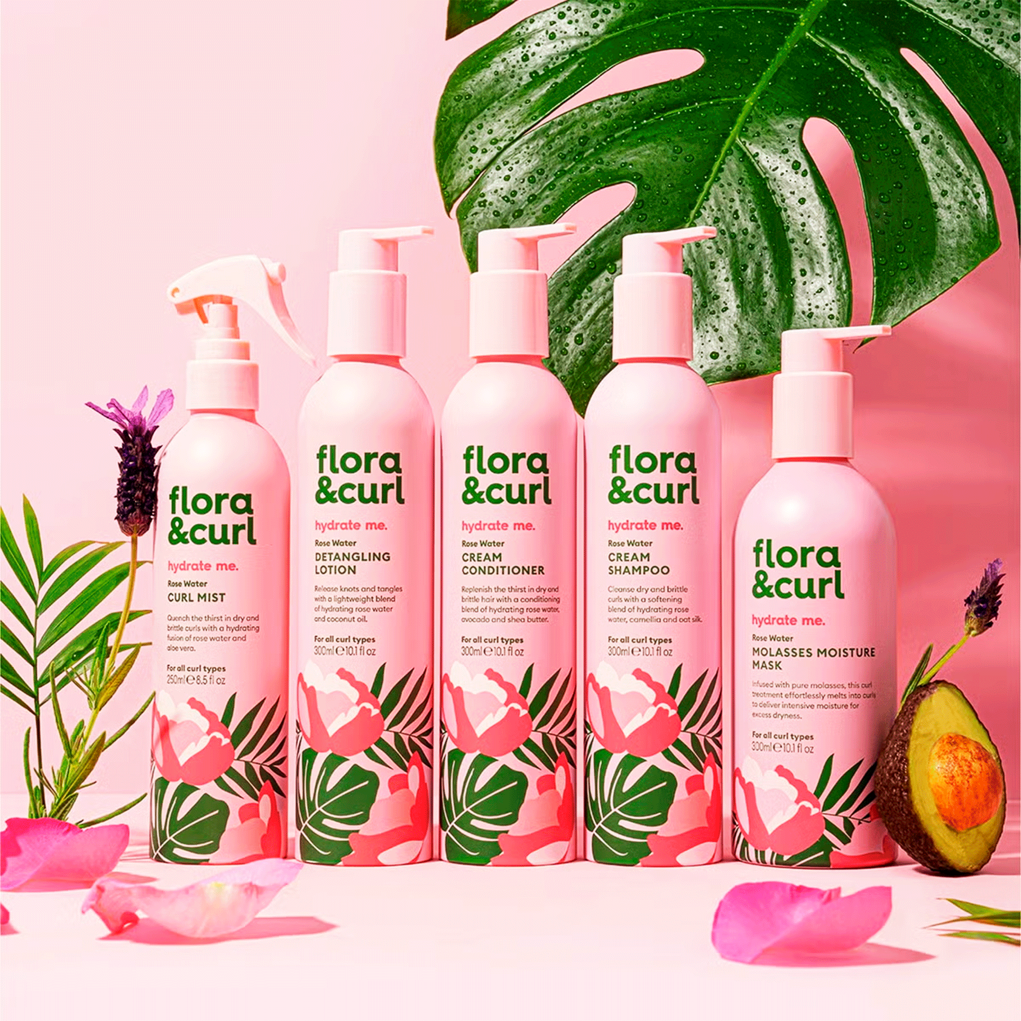 Мист для вьющихся волос Flora Curl Rose Water Curl Mist