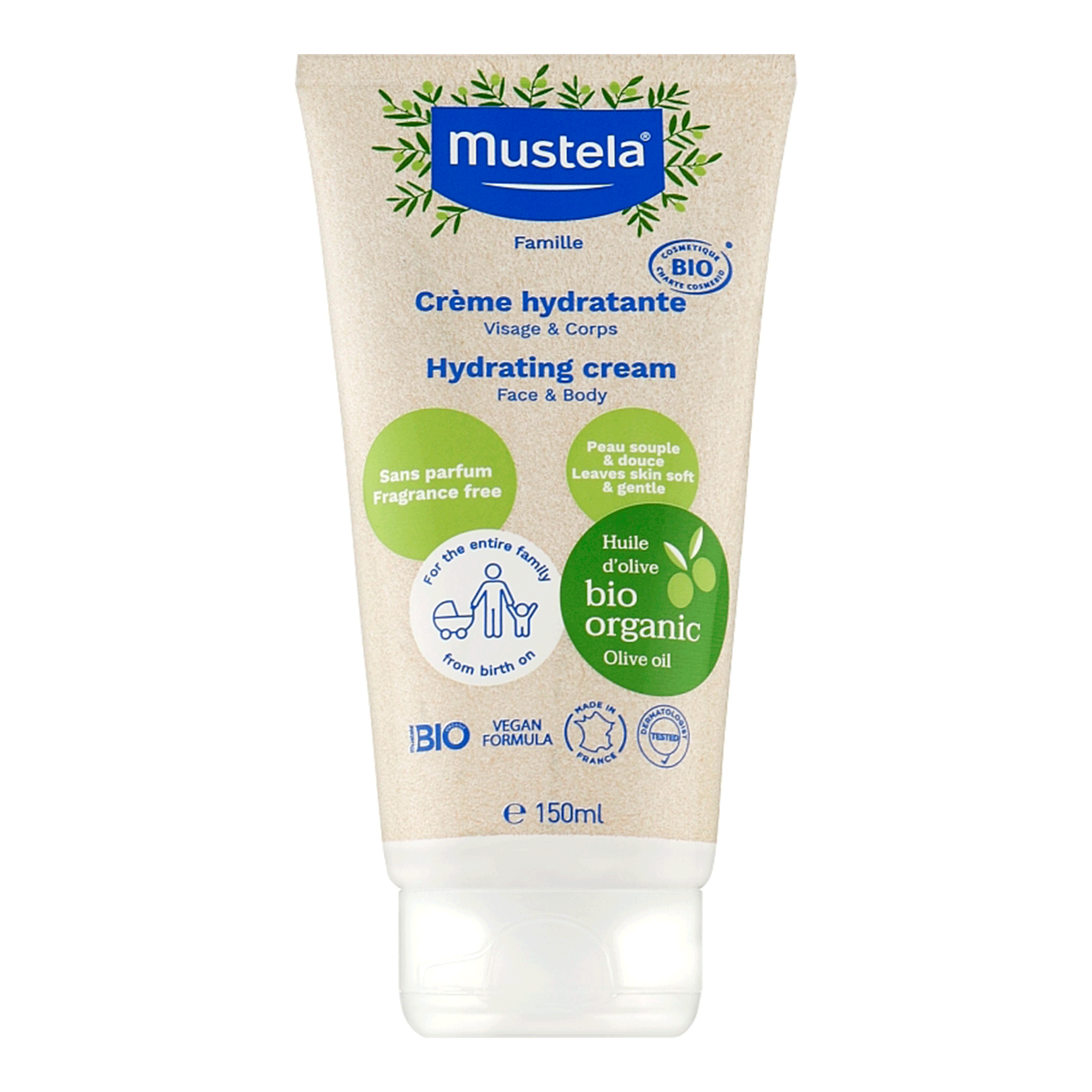 Mustela Увлажняющий крем для лица и тела