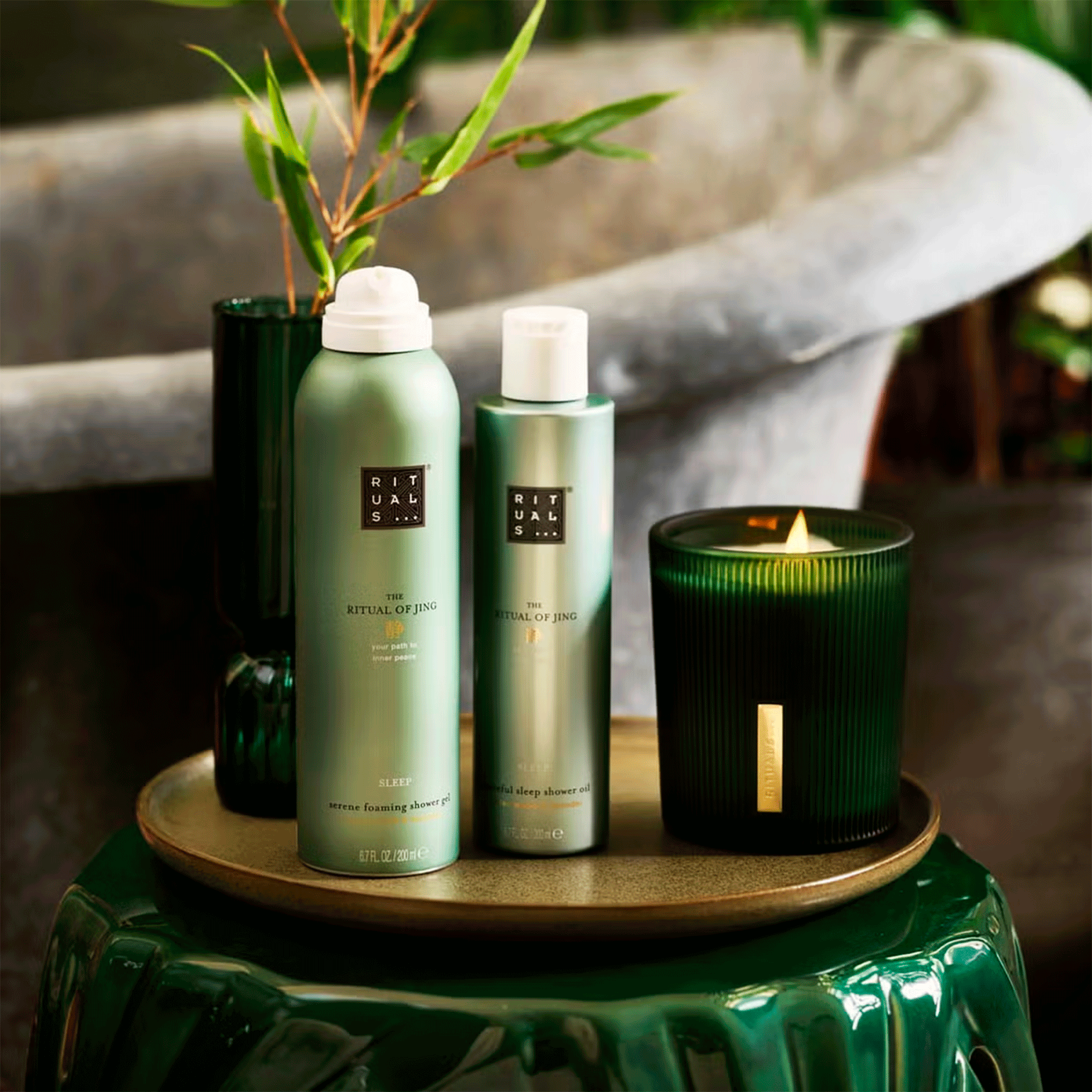 Гель-пенка для душа Rituals The Ritual of Jing Sleep Foaming Shower Gel