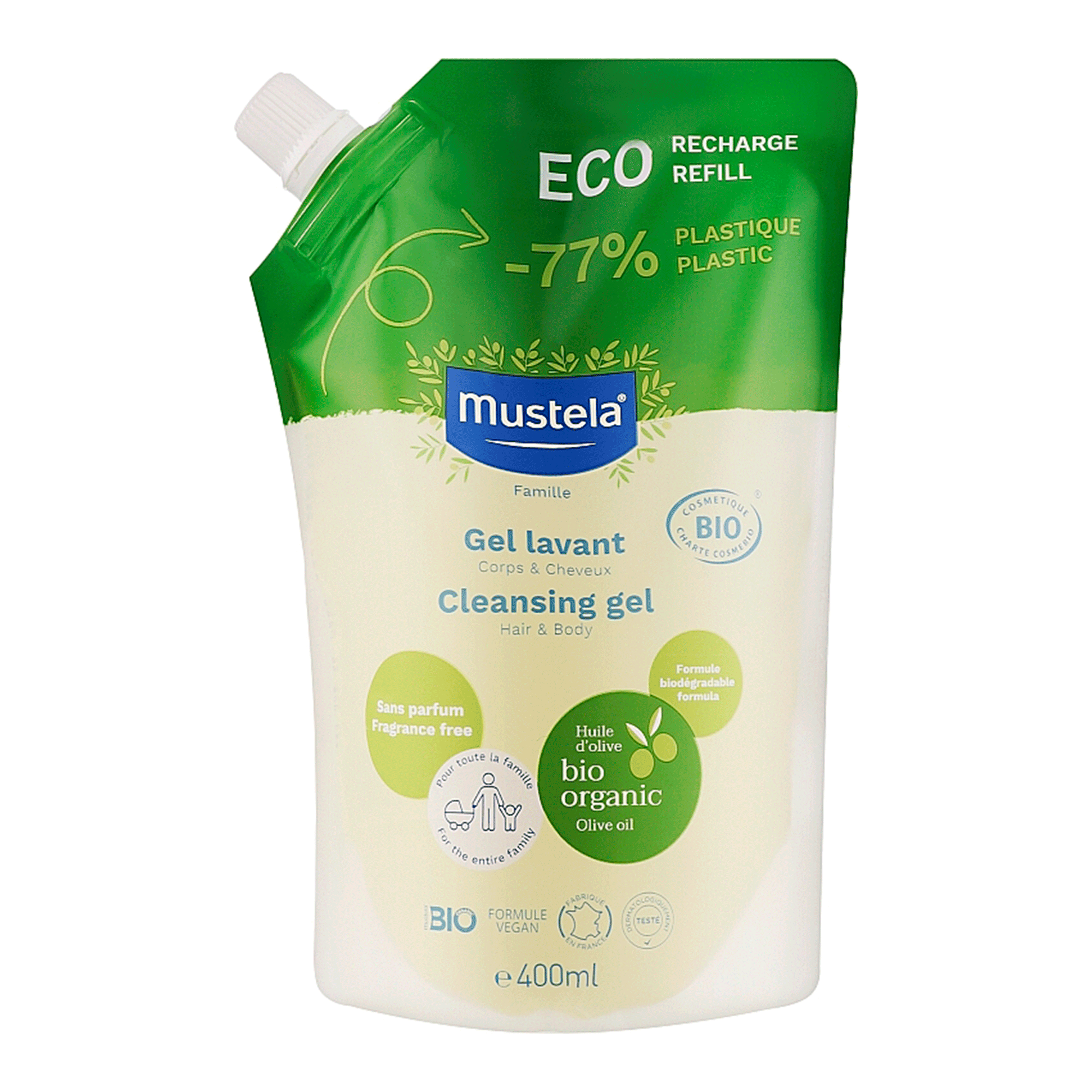 Mustela ель для мытья тела и волос