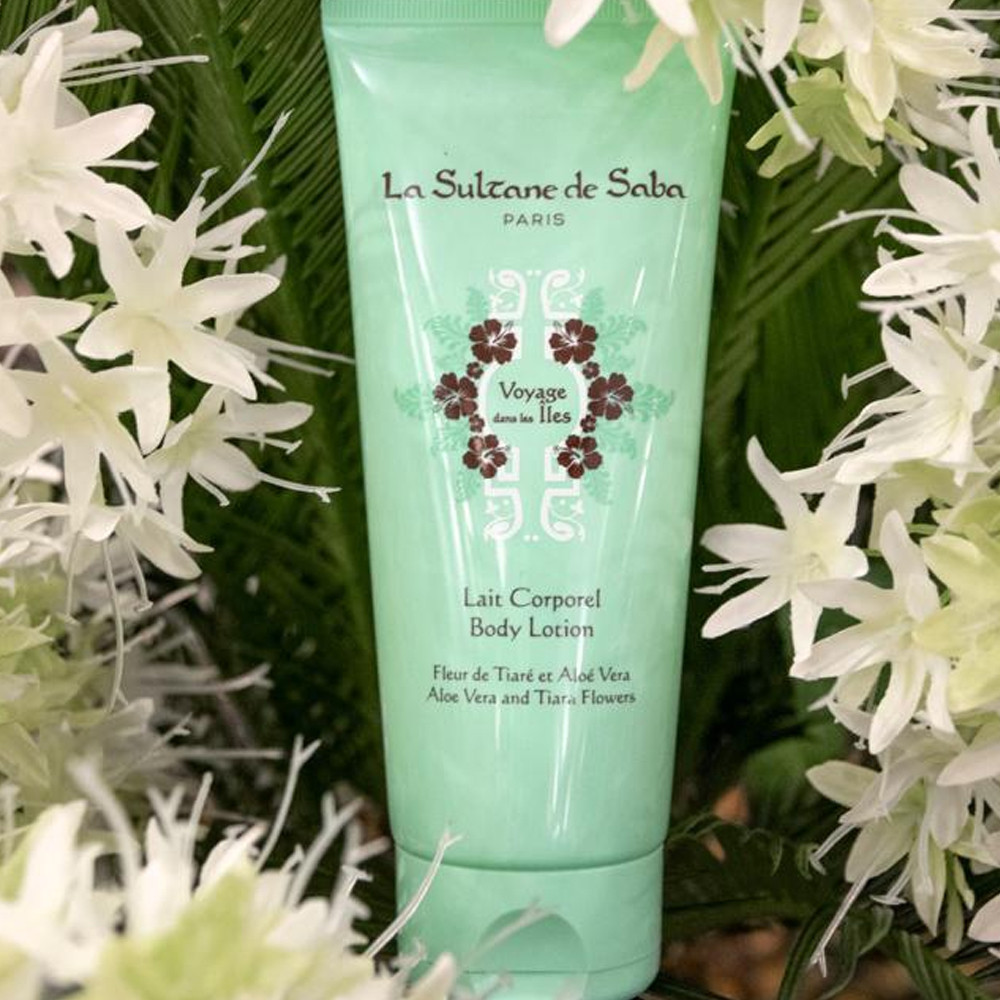 Молочко для тіла Tahiti La Sultane De Saba Body Lotion Aloe Vera and Tiara Flowers