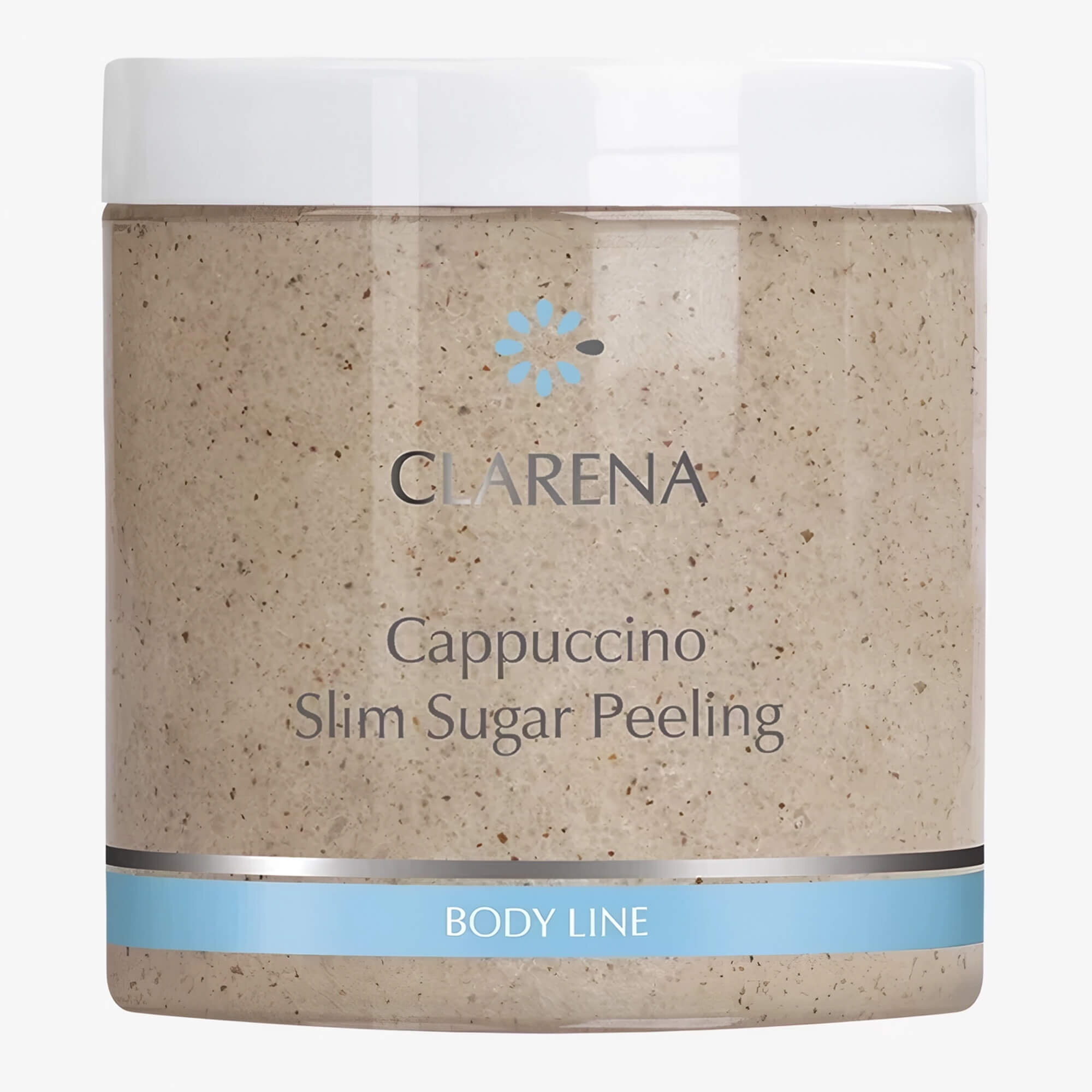 Сахарный пилинг с частицами кофе Clarena Cappuccino Slim Sugar Peeling