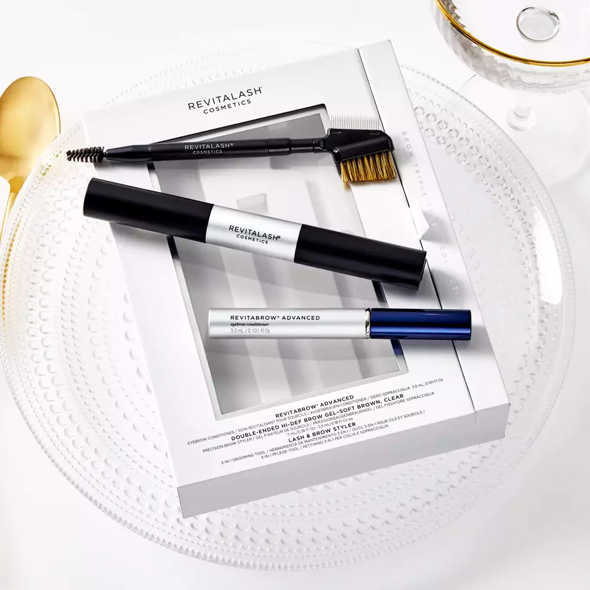 Подарочный набор для бровей RevitaLash RevitaBrow Advanced Triple Threat Collection