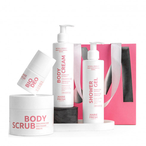 Подарунковий набір All Your Body Needs у рожевому пакеті Marie Fresh Cosmetics All Your Body Needs