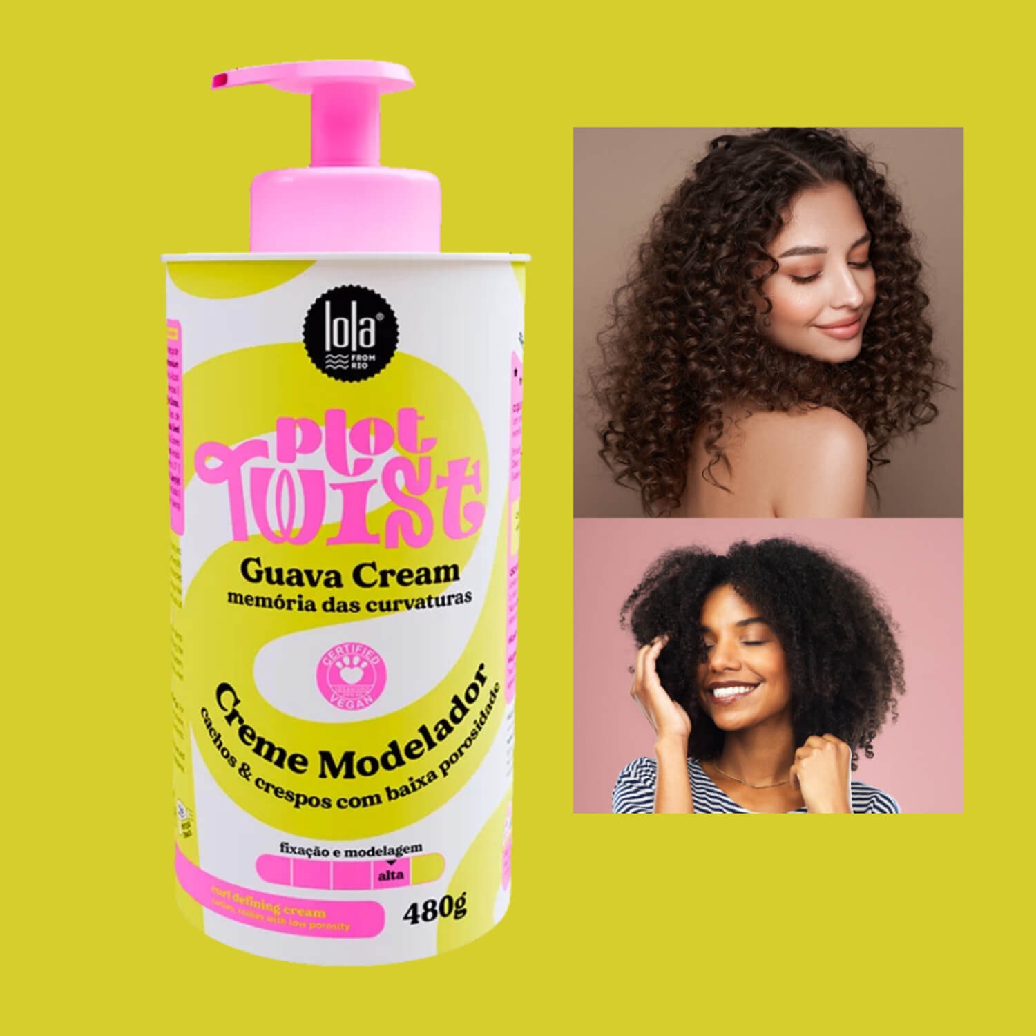 Крем моделюючий для кучерявого або хвилястого волосся Lola Cosmetics Plot Twist Guava Cream