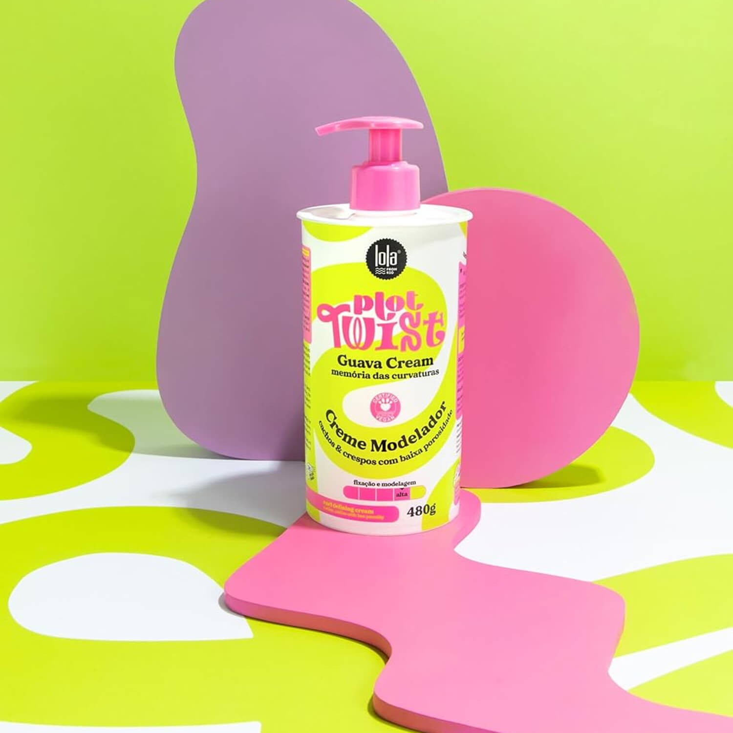 Крем моделюючий для кучерявого або хвилястого волосся Lola Cosmetics Plot Twist Guava Cream