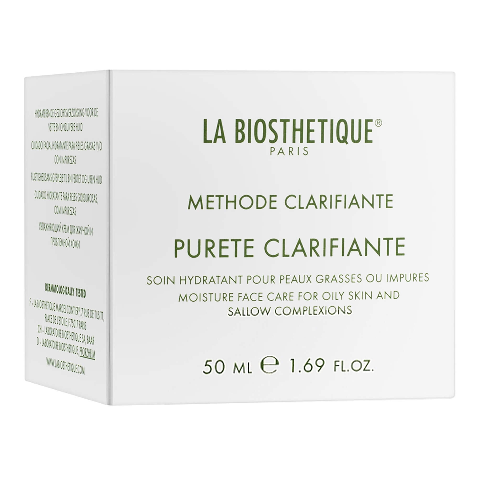 Крем увлажняющий для жирной и проблемной кожи La Biosthetique Methode Clarifante Purete