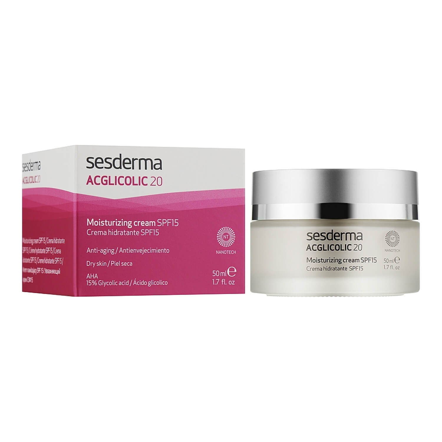 Sesderma Acglicolic 20 Moisturizing Cream SPF 15 заказать