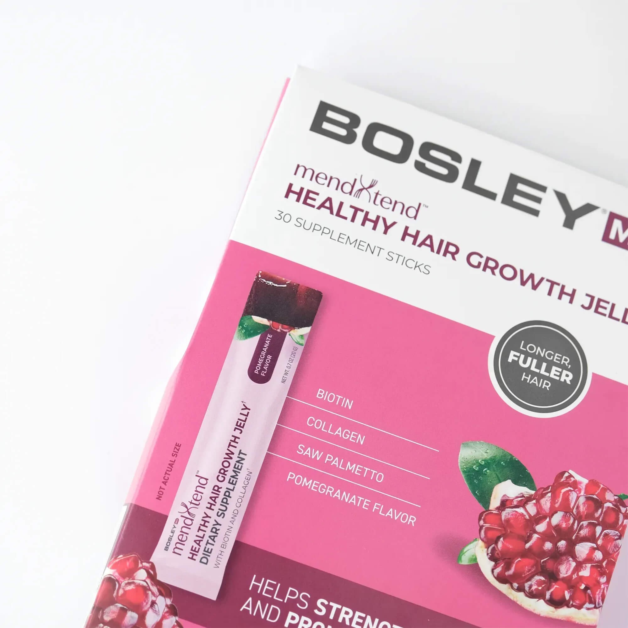 Диетическая добавка в форме желейной пластинки Bosley MD MendXtend Healthy Hair Growth Jelly
