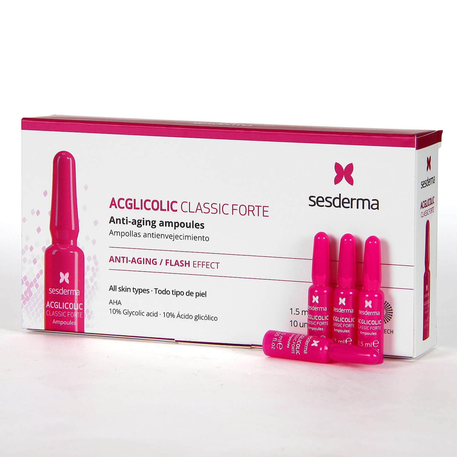 Sesderma Acglicolic 20 Moisturizing Ampoules увлажняющие ампулы с гликолевой кислотой