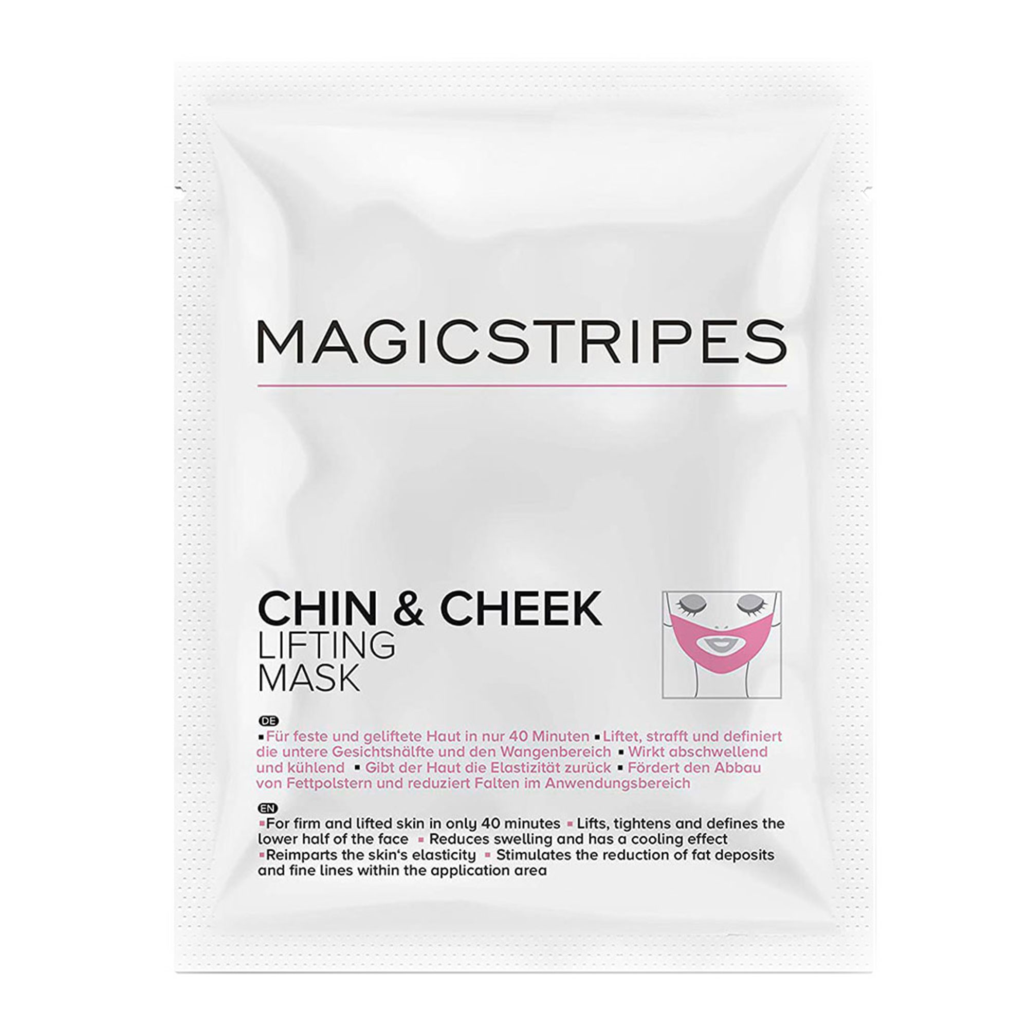 Маска с эффектом лифтинга для подбородка и щек Magicstripes Chin+Cheek Lifting Mask