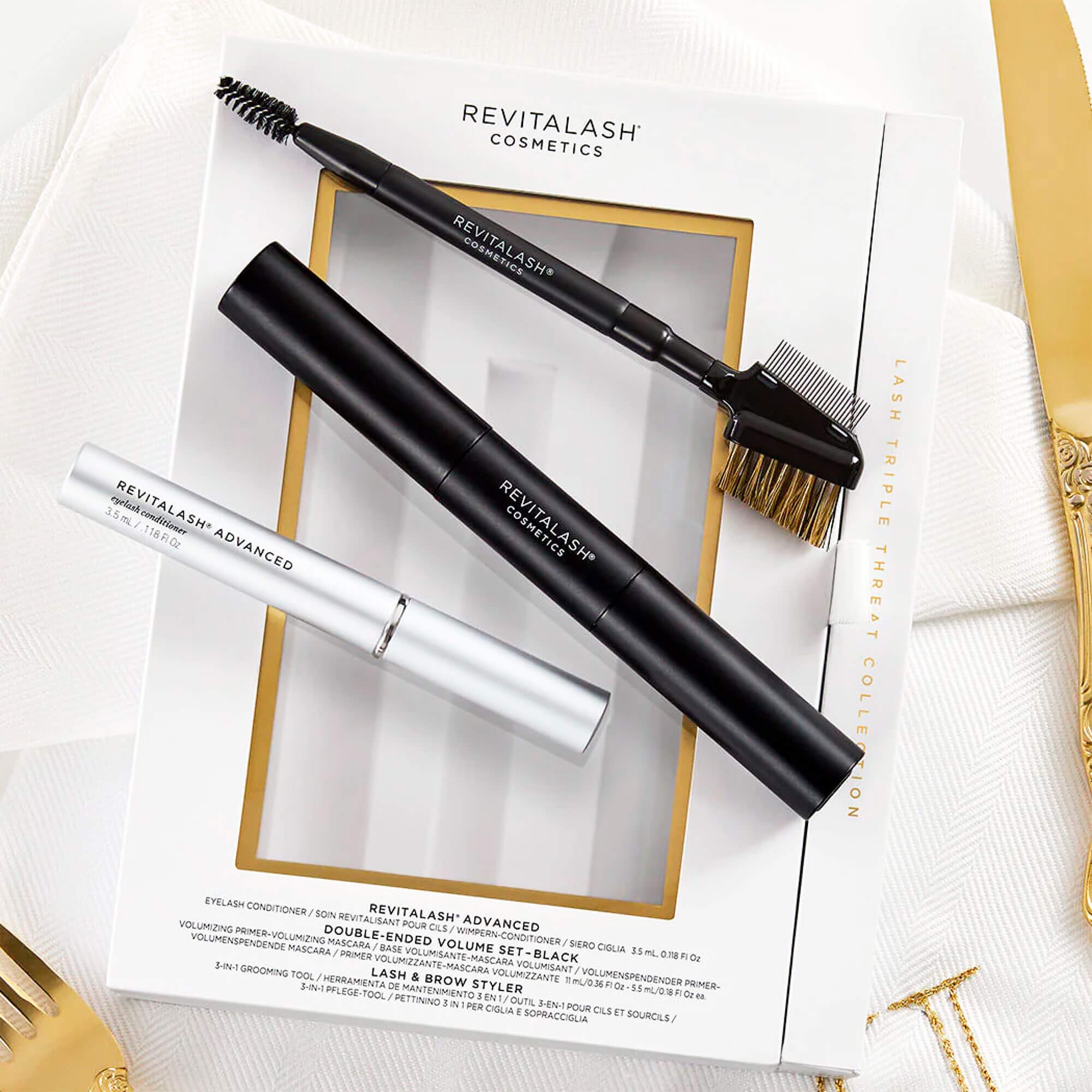Подарочный набор для ресниц RevitaLash Advanced Triple Threat Collection