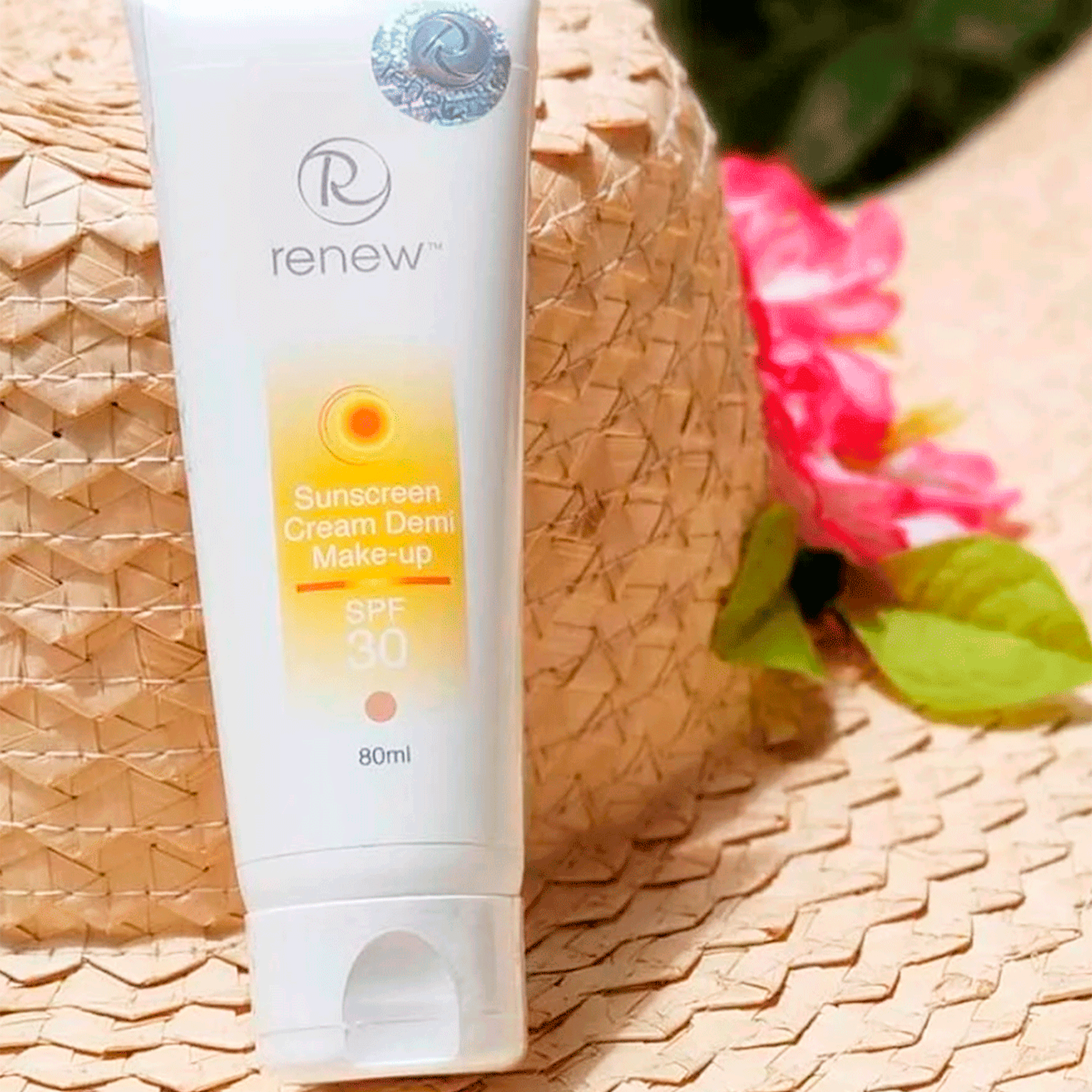 Сонцезахисний тональний крем-антиоксидант SPF-30 Renew Sunscreen Cream SPF-30 Demi Make up