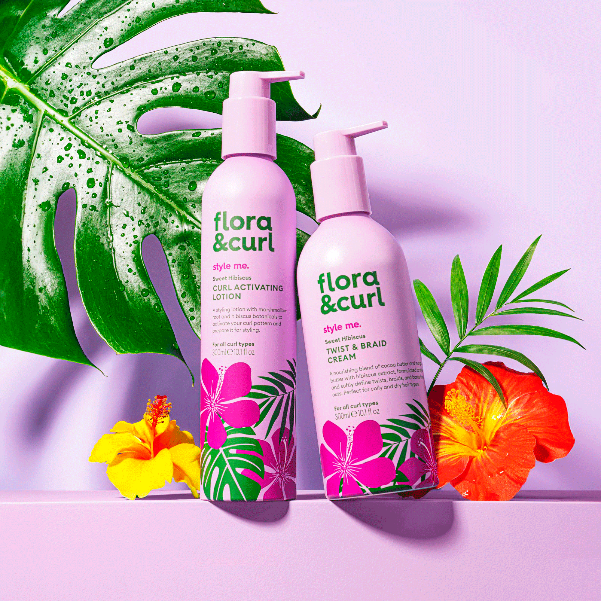 Крем для кудрявого волосся Flora Curl Sweet Hibiscus Twist and Braid Cream