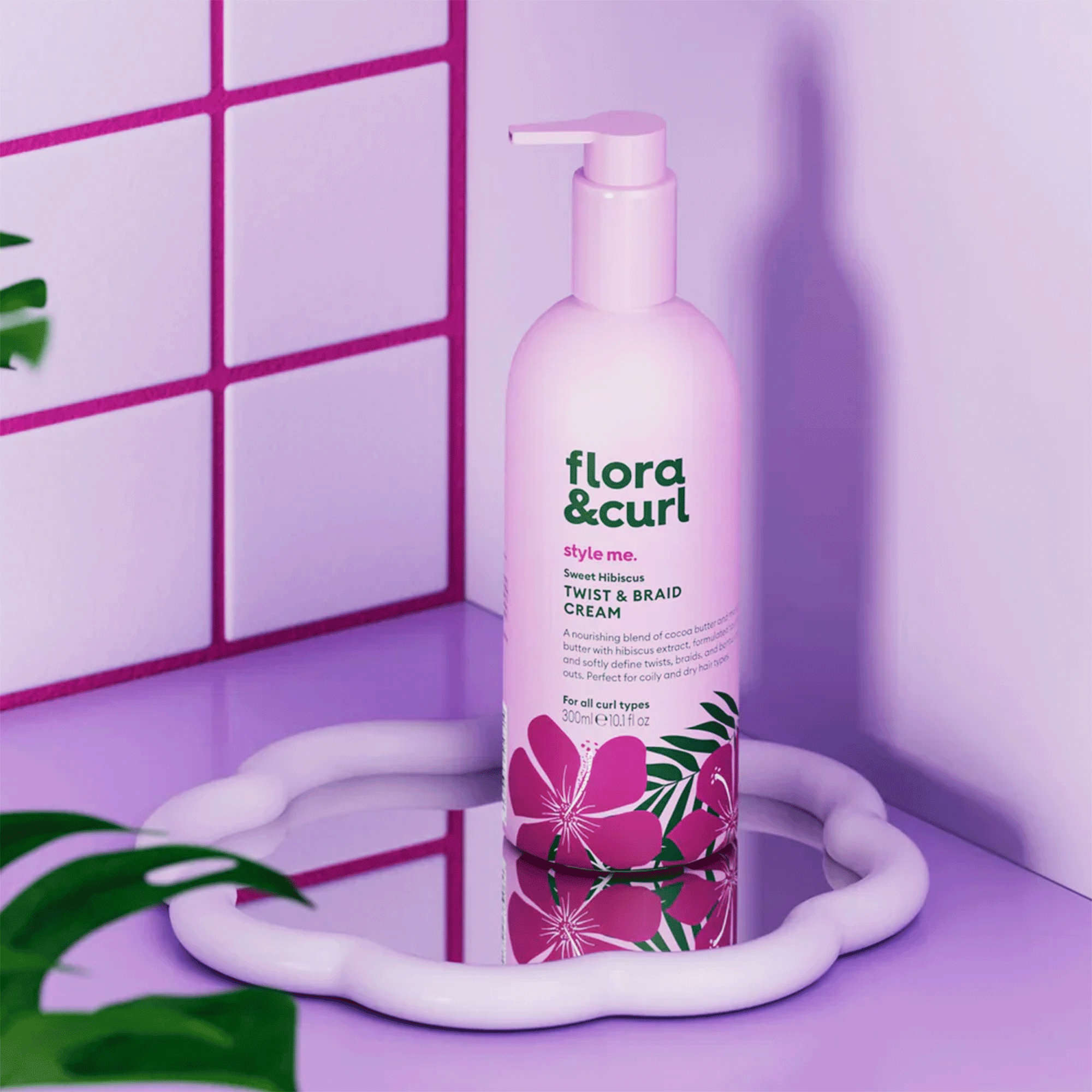 Крем для кудрявого волосся Flora Curl Sweet Hibiscus Twist and Braid Cream