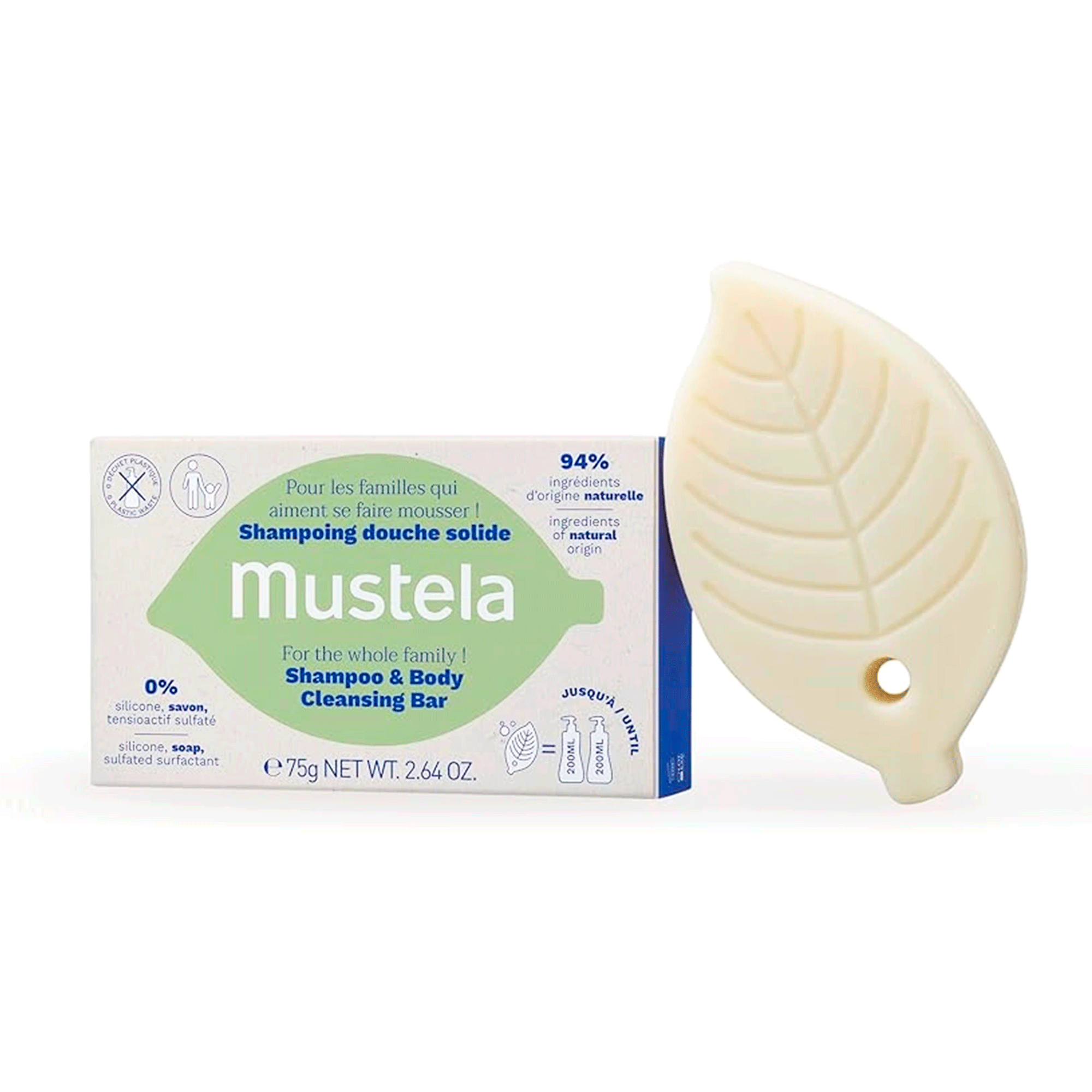Mustela Твердый шампунь для волос и тела