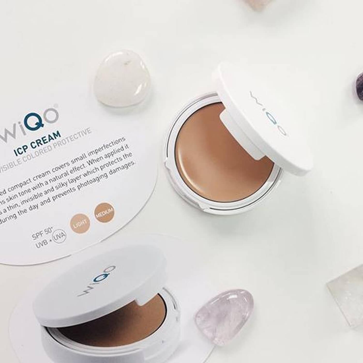 Легкий тонирующий кушон WiQo ICP Cream - Invisible Colored Protective SPF 50 