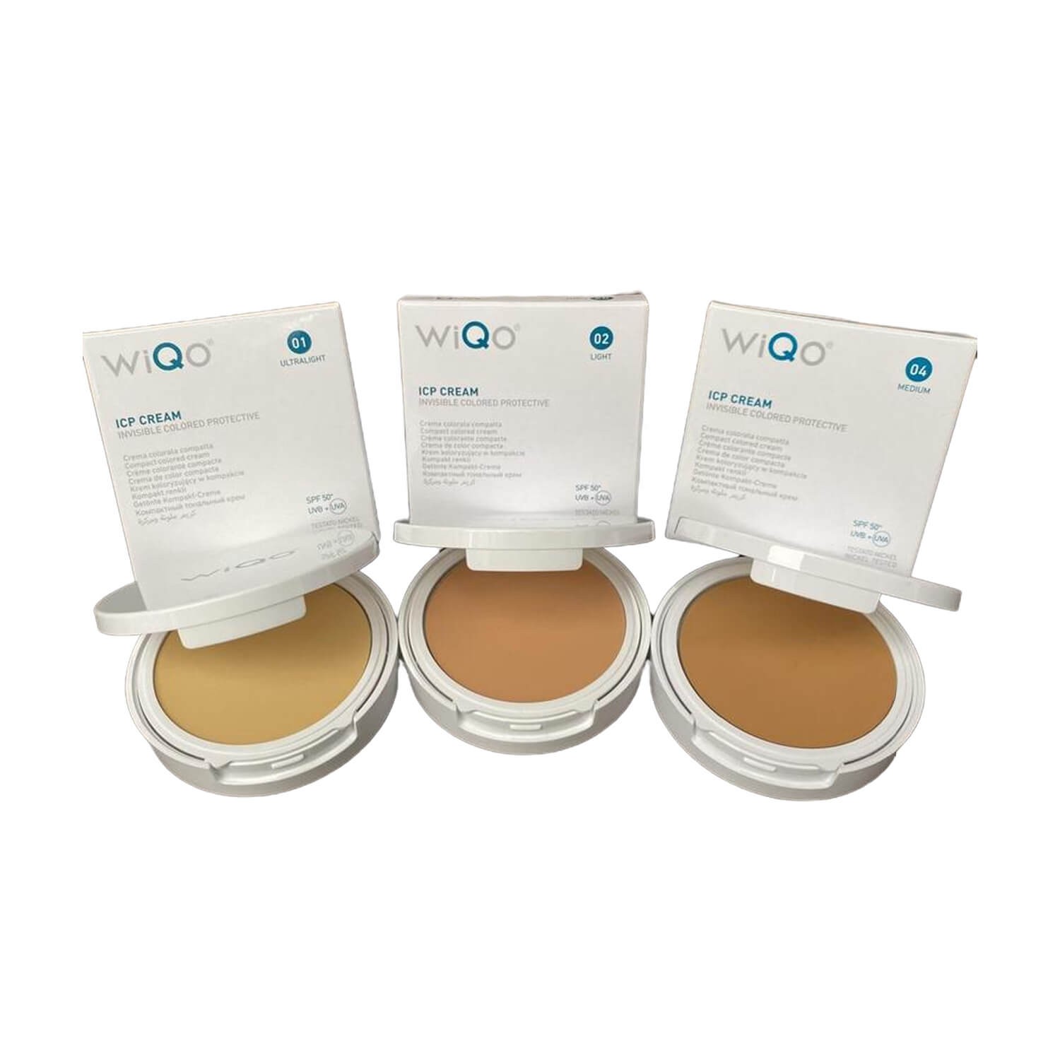 Легкий тонирующий кушон WiQo ICP Cream - Invisible Colored Protective SPF 50 