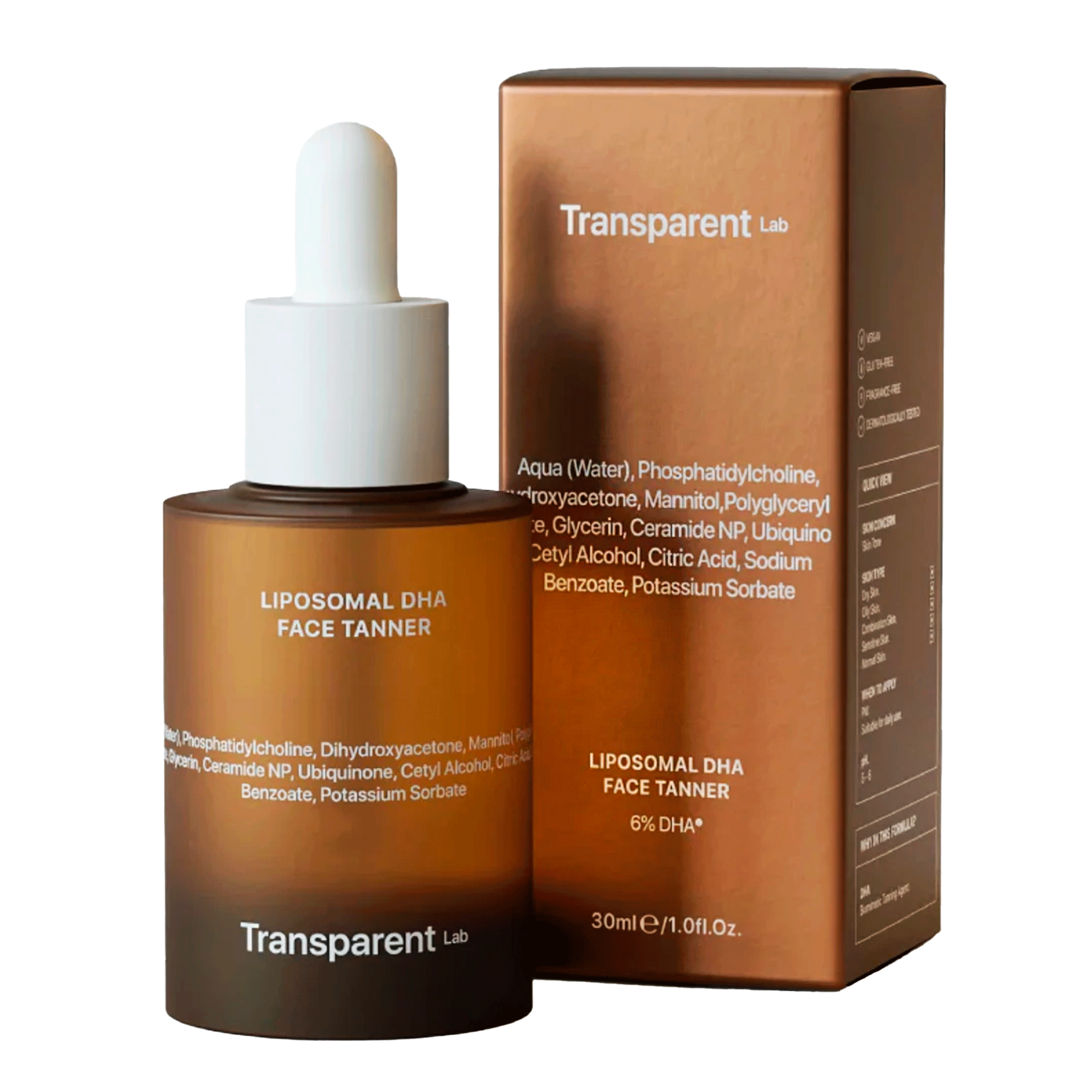 Transparent Lab Liposomal DHA Face Tanner - Краплі-автозасмага для обличчя