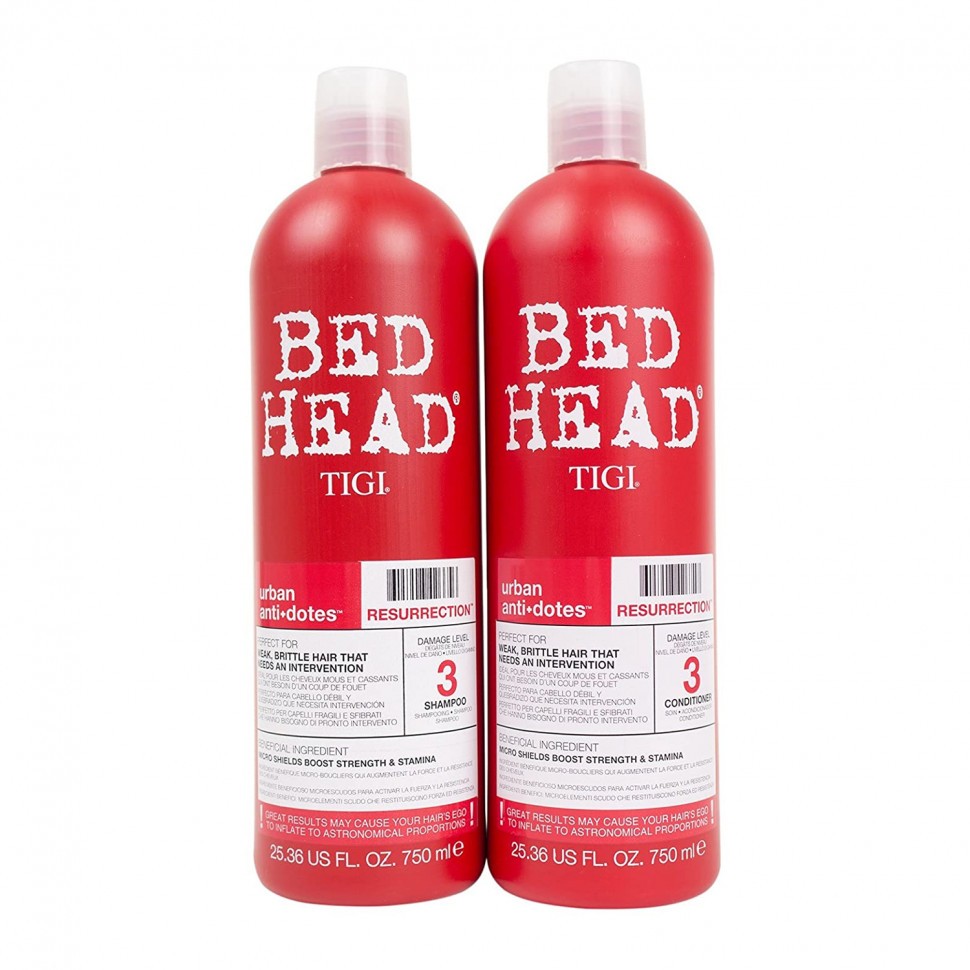 Шампунь и кондиционер для слабых волос TIGI Bed Head Urban Antidotes Resurrection Shampoo And Conditioner