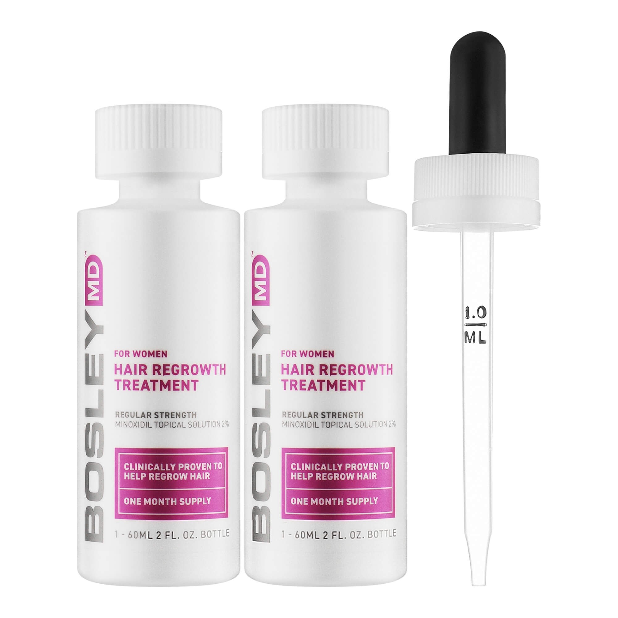 Раствор с миноксидилом 2% для восстановления роста волос у женщин Bosley MD Hair Regrowth Treatment For Women