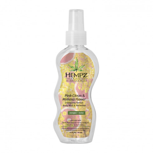 Освежающий спрей для тела Розовый лимон и Мимоза Hempz Fresh Fusions Pink Citron And Mimosa Flower Energizing Herbal Body Mist And Refresher