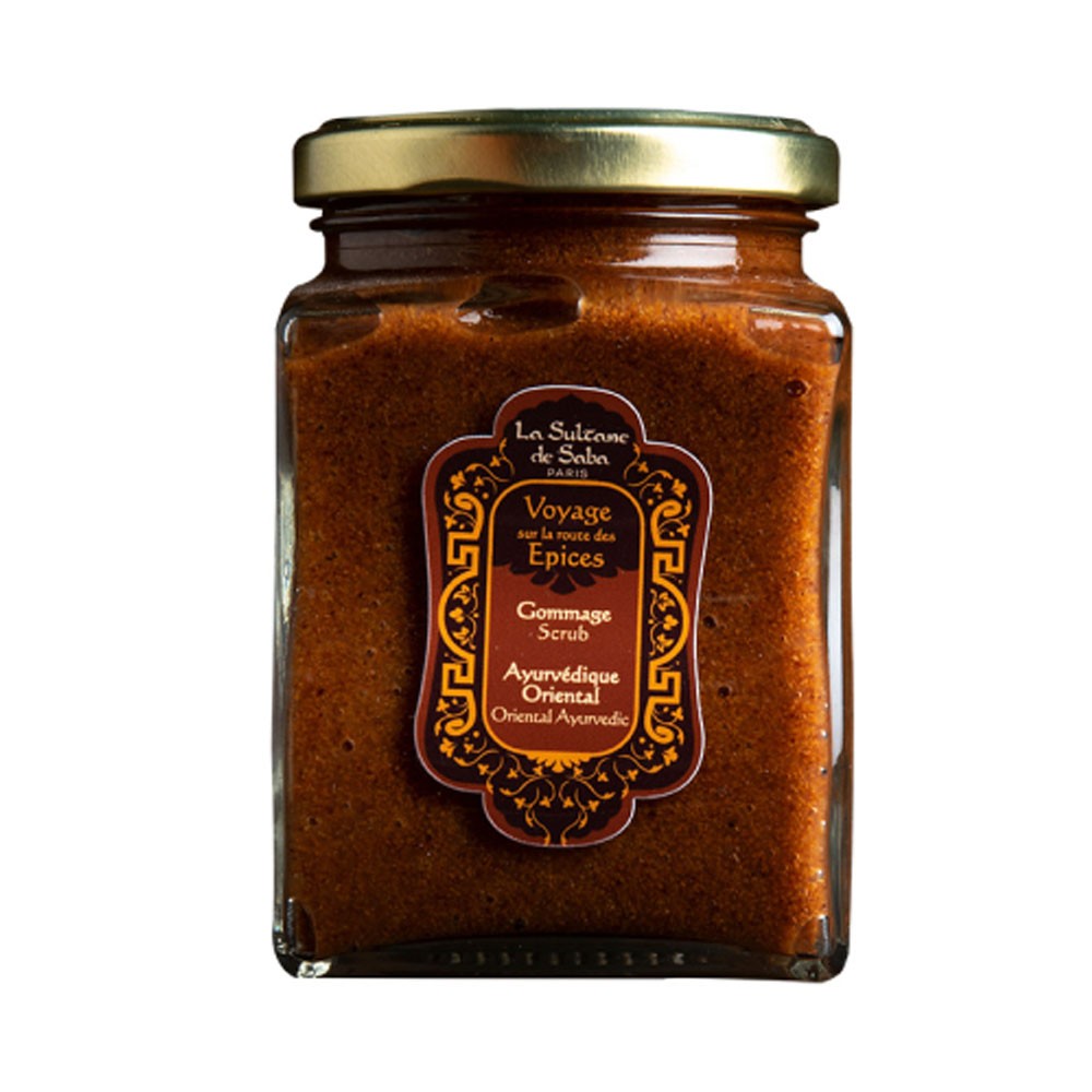 Скраб для тіла з кісточками абрикоса Аюрведика La Sultane De Saba Ayurvedic Commage Scrub