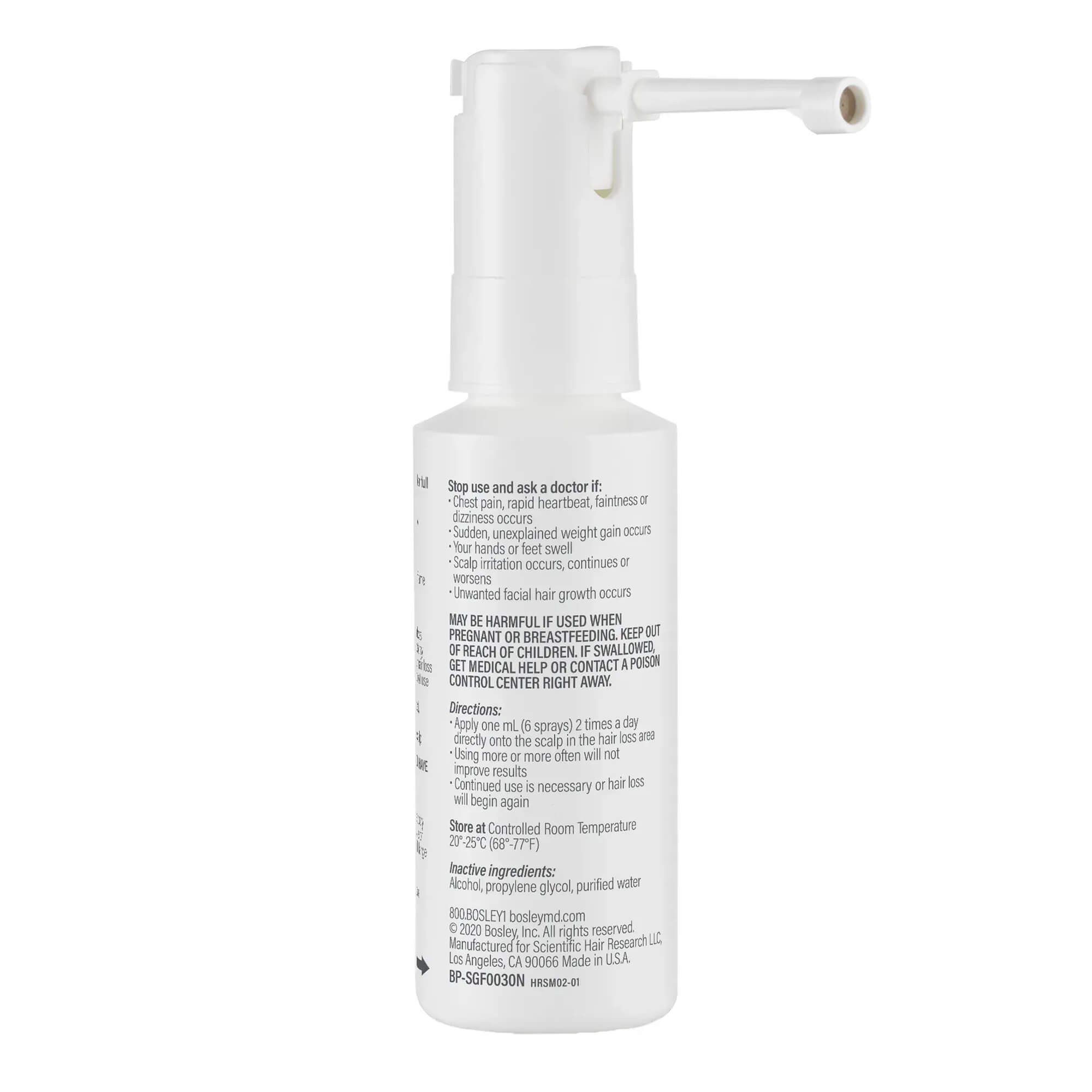 Спрей с миноксидилом 5% для восстановления роста волос у мужчин Bosley MD Hair Regrowth Treatment For Men Sprayer