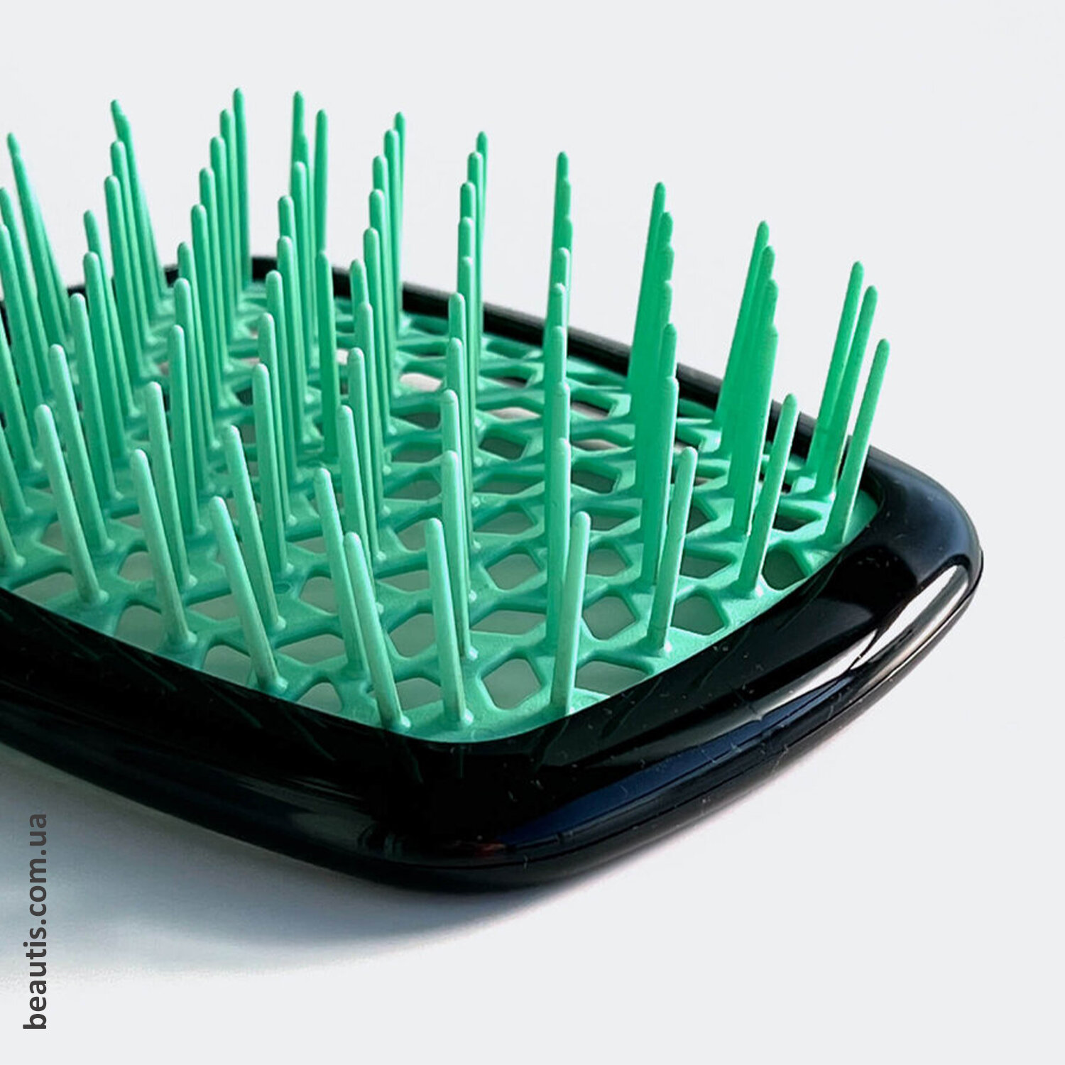 Расческа черная с бирюзовым Janeke Superbrush Standart Black & Teal