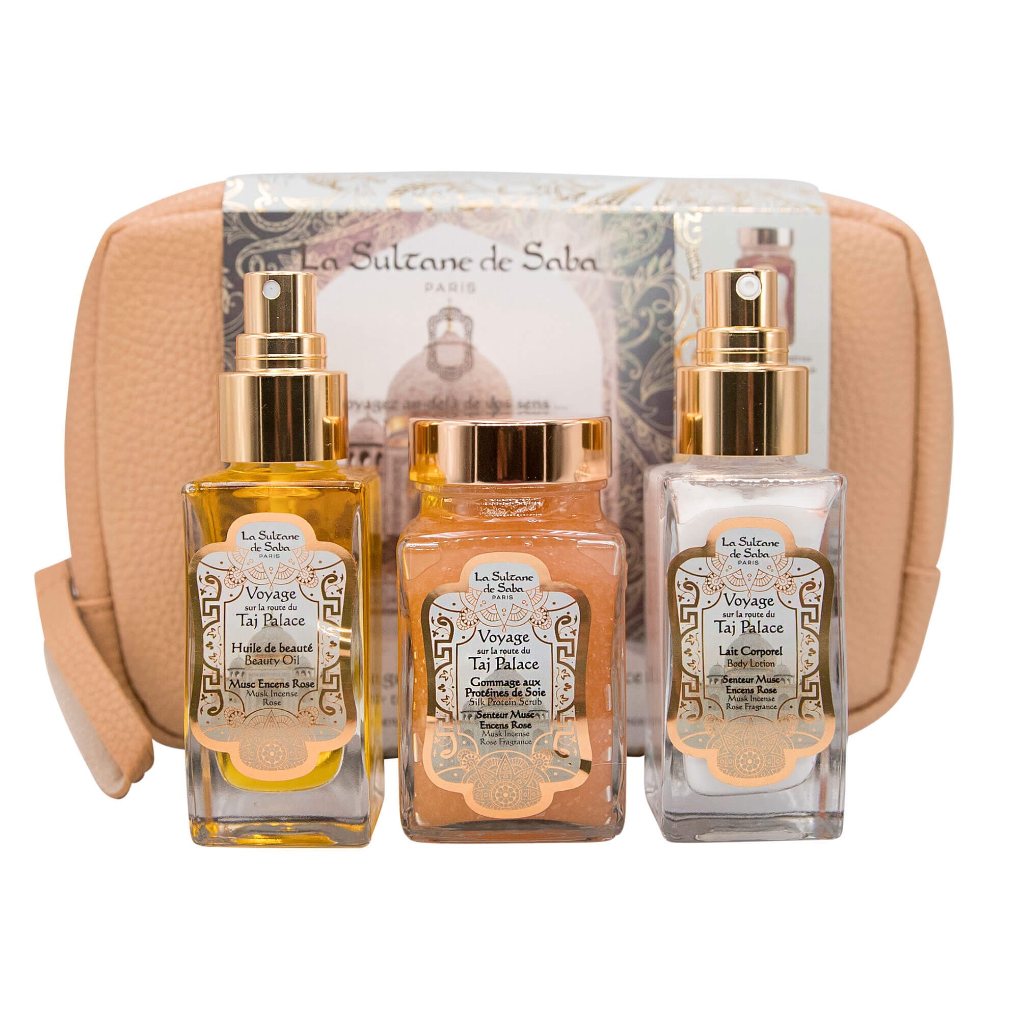 La Sultane De Saba Trousse Corps Taj Palace - Набір для тіла Тадж Палас з косметичкою