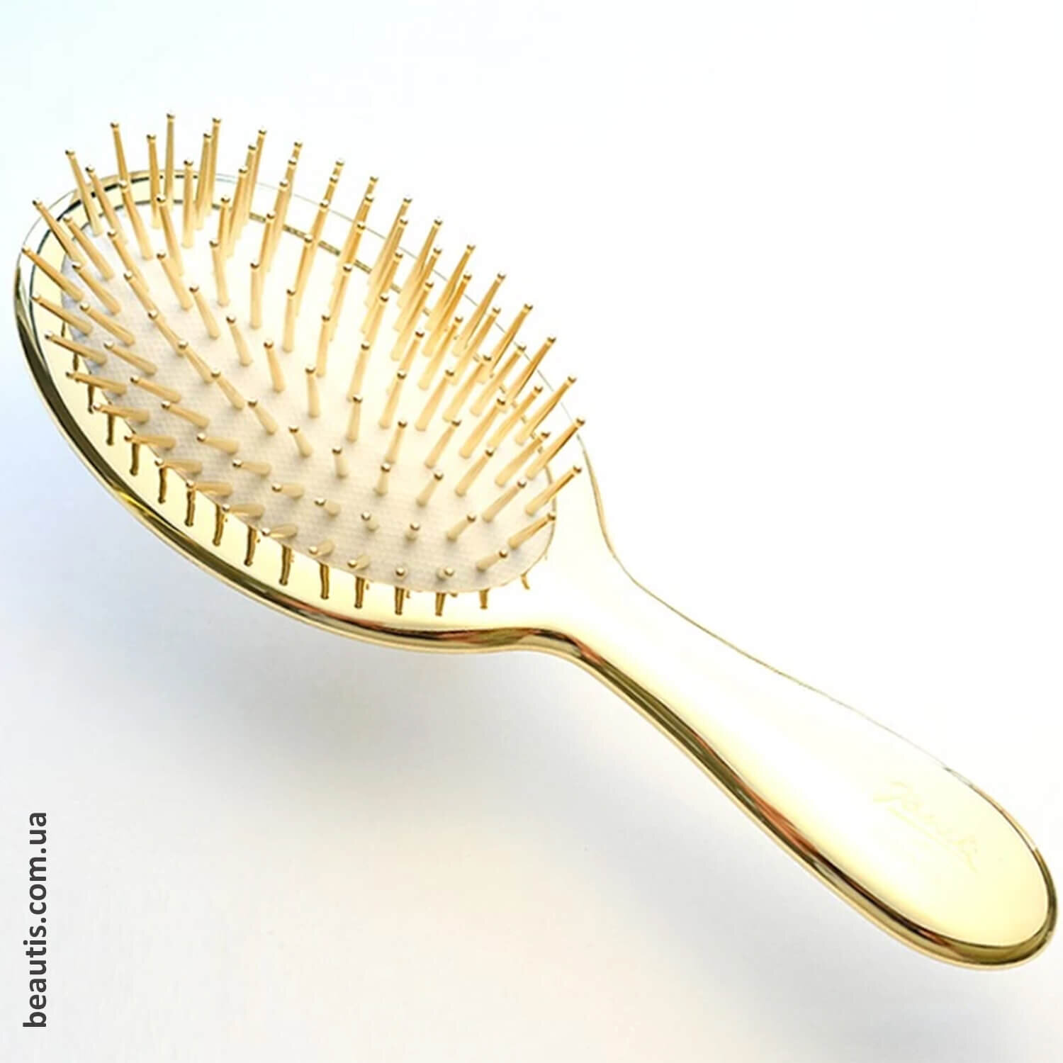 Гребінець золотаво-білий Janeke Superbrush Limited Edition Gold And White