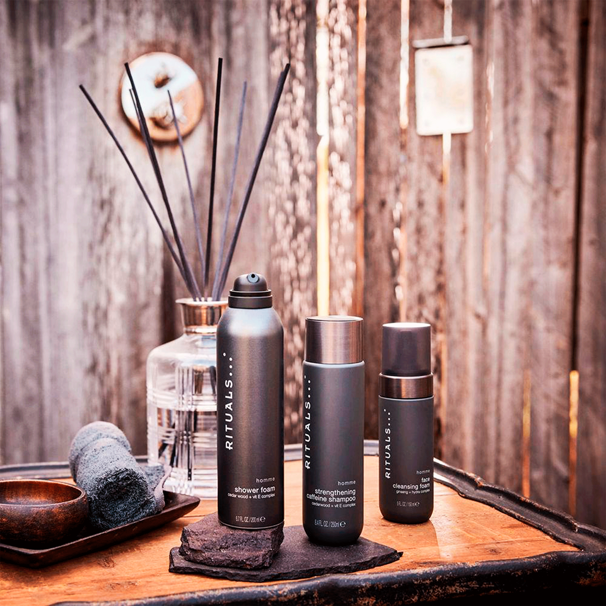 Кофеїновий шампунь для чоловіків Rituals Homme Strengthening Caffeine Shampoo