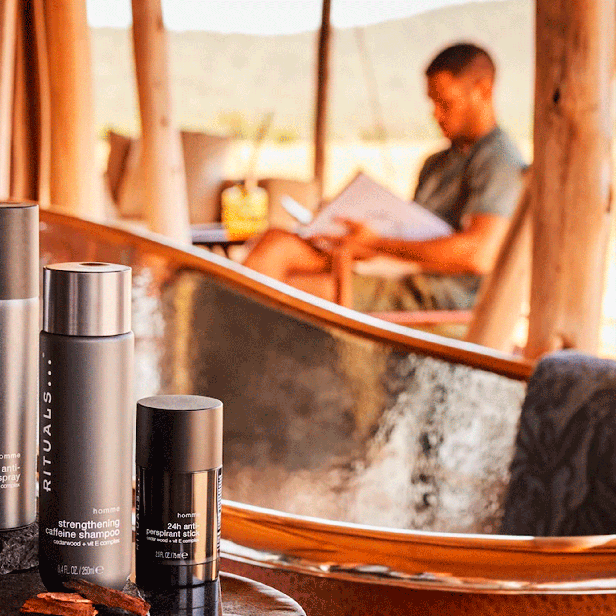 Кофеїновий шампунь для чоловіків Rituals Homme Strengthening Caffeine Shampoo