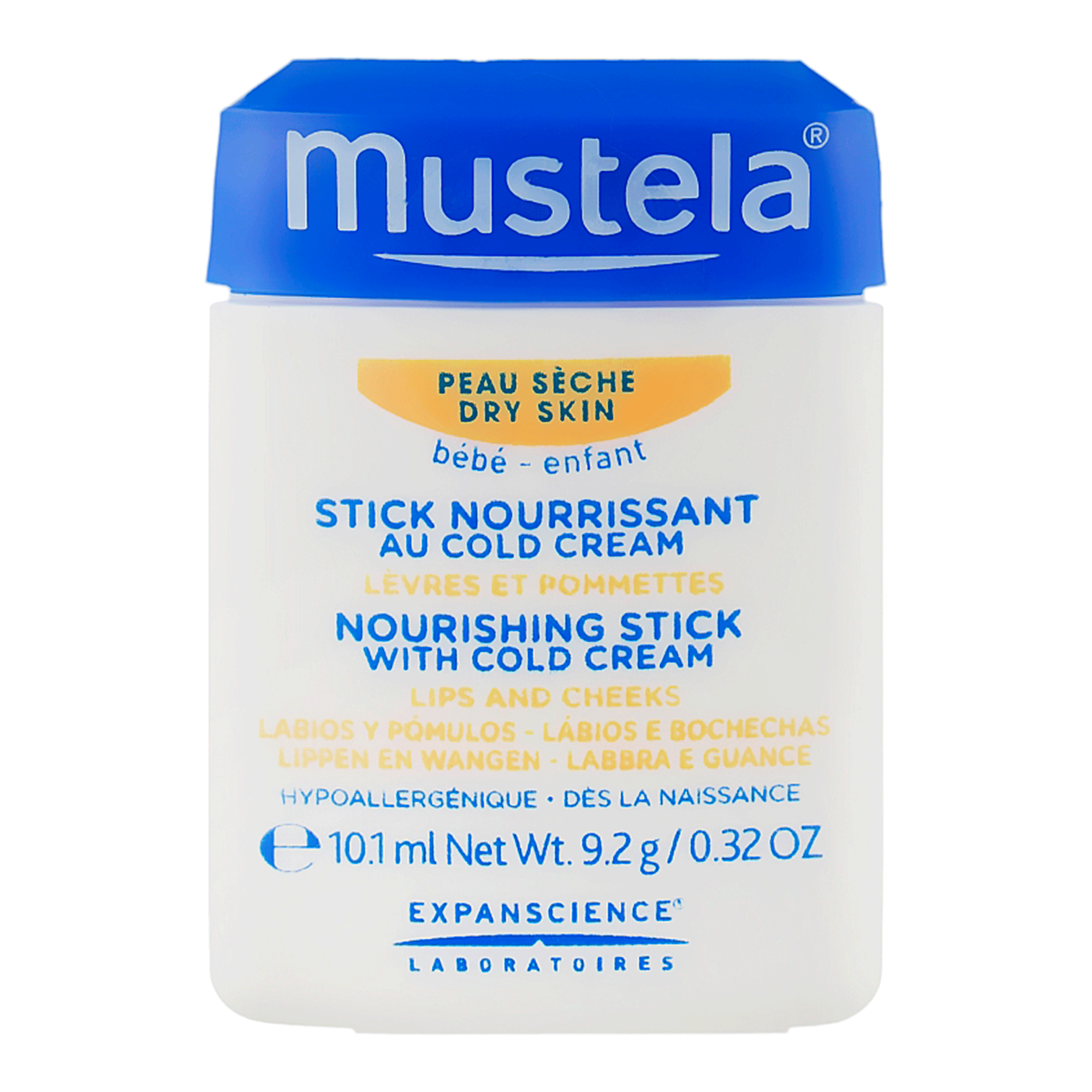 Mustela Питательный стик для губ и лица с колд-кремом