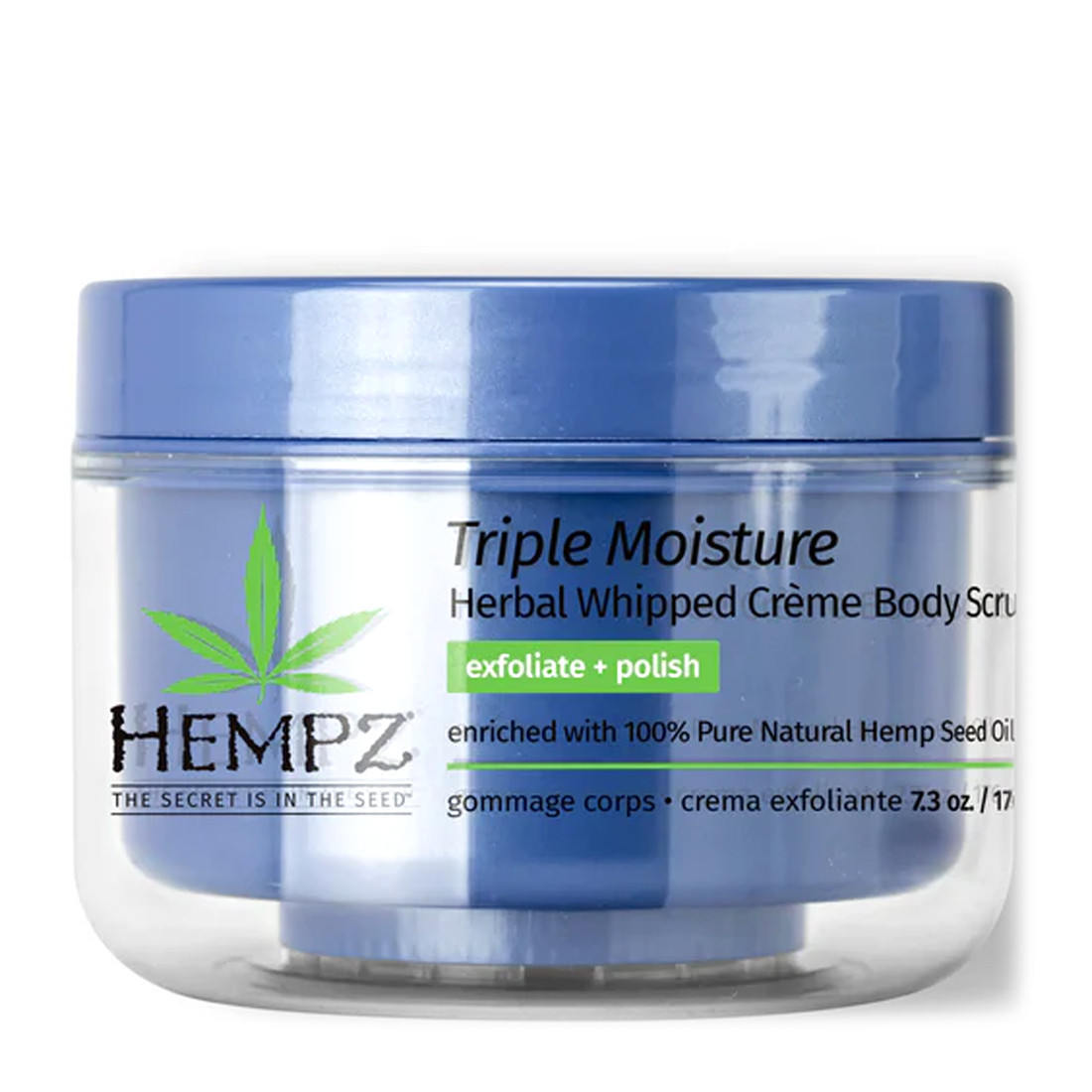 Hempz Triple Moisture Herbal Whipped Creme Body Scrub - Зволожуючий скраб для тіла потрійної дії