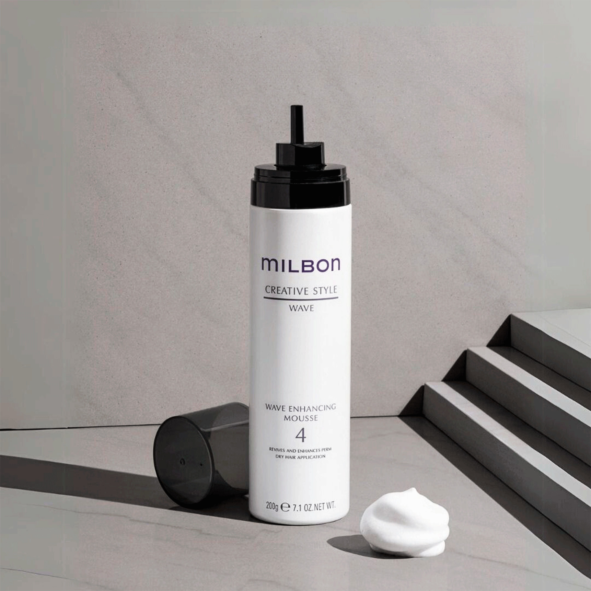 Мус для кучерявого волосся Milbon Wave Enhancing Mousse 4