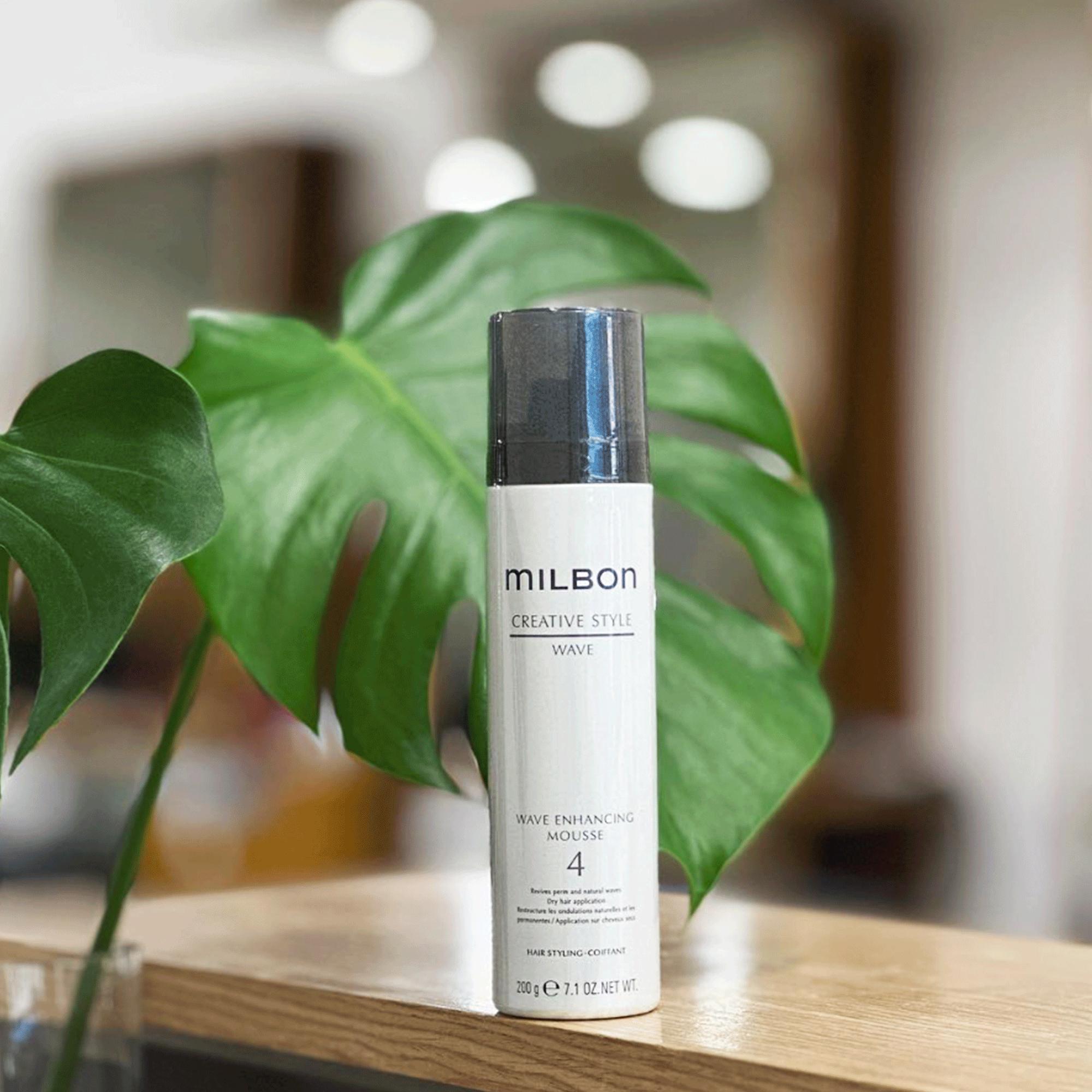 Мус для кучерявого волосся Milbon Wave Enhancing Mousse 4