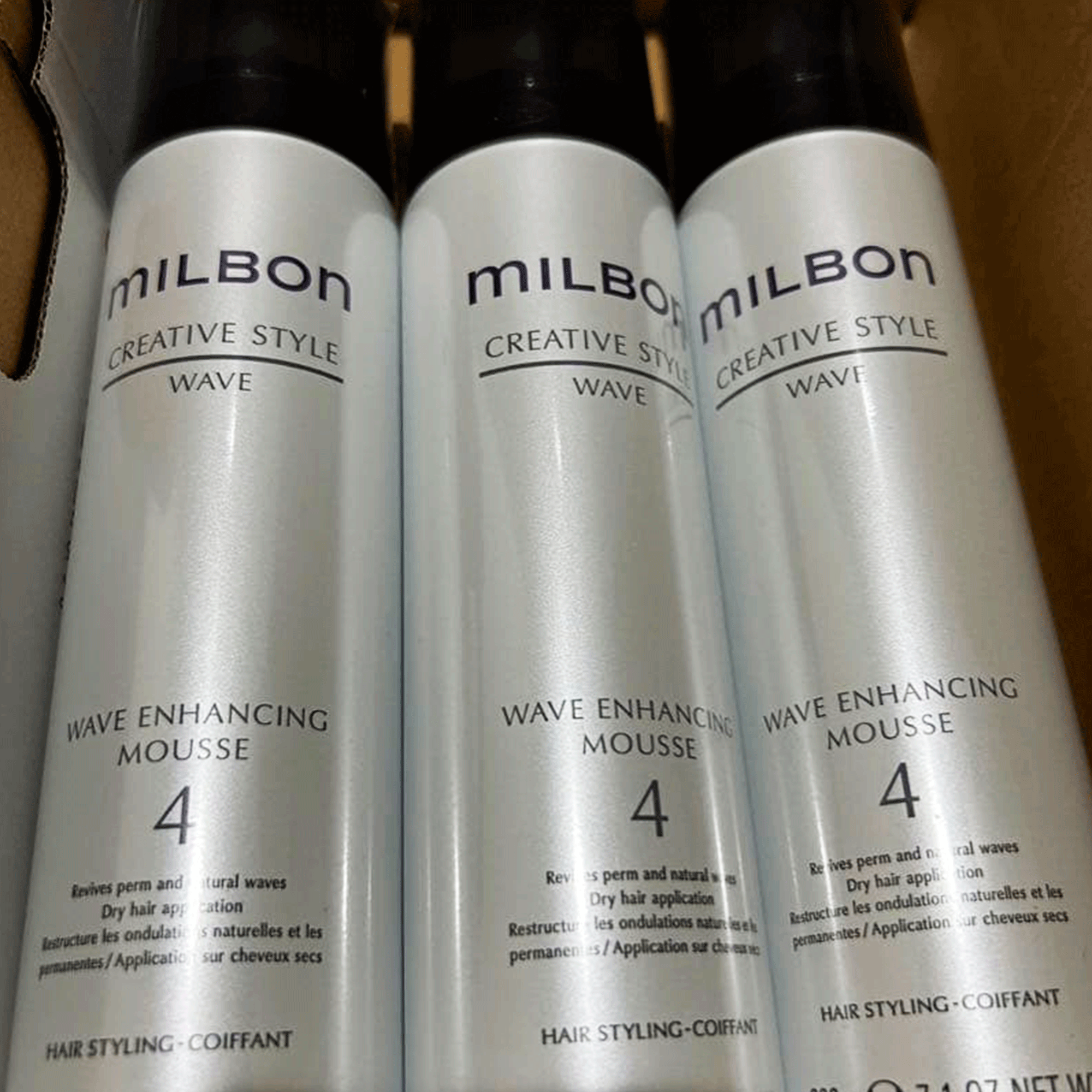 Мус для кучерявого волосся Milbon Wave Enhancing Mousse 4