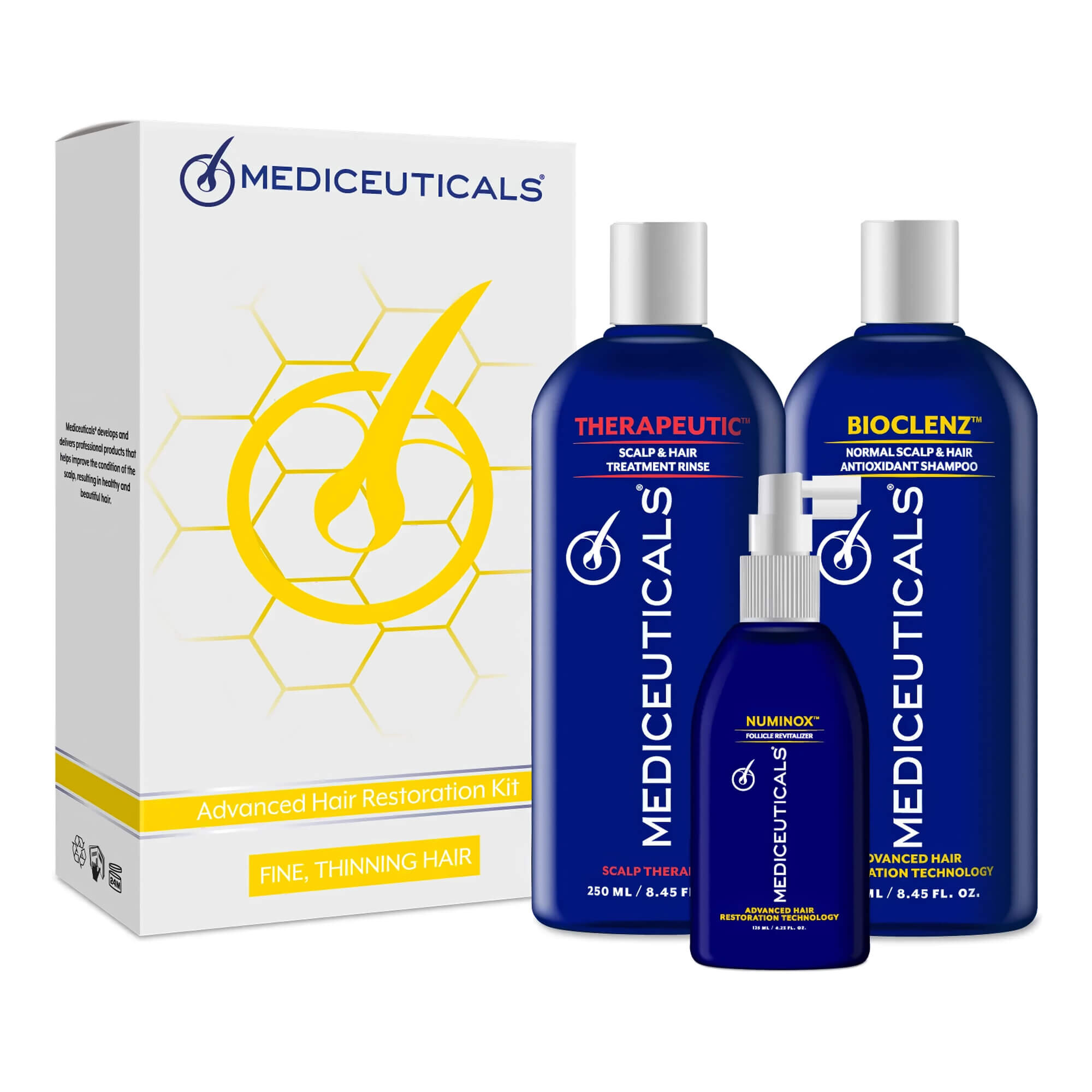Mediceuticals Набір проти випадіння та витончення волосся у чоловіків (для нормального та жирного волосся)