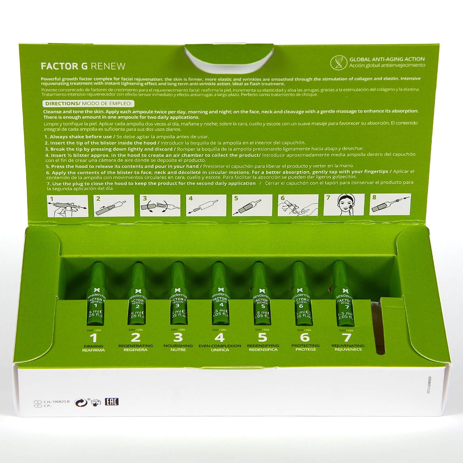 Sesderma Factor G Renew Ampollas Biostimulants биостимулирующие ампулы для лица